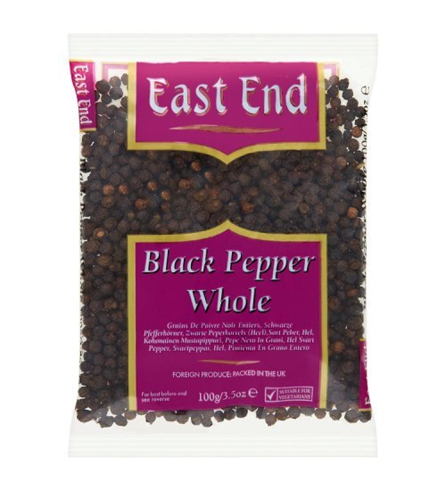East End Poivre noir entier, 100 g