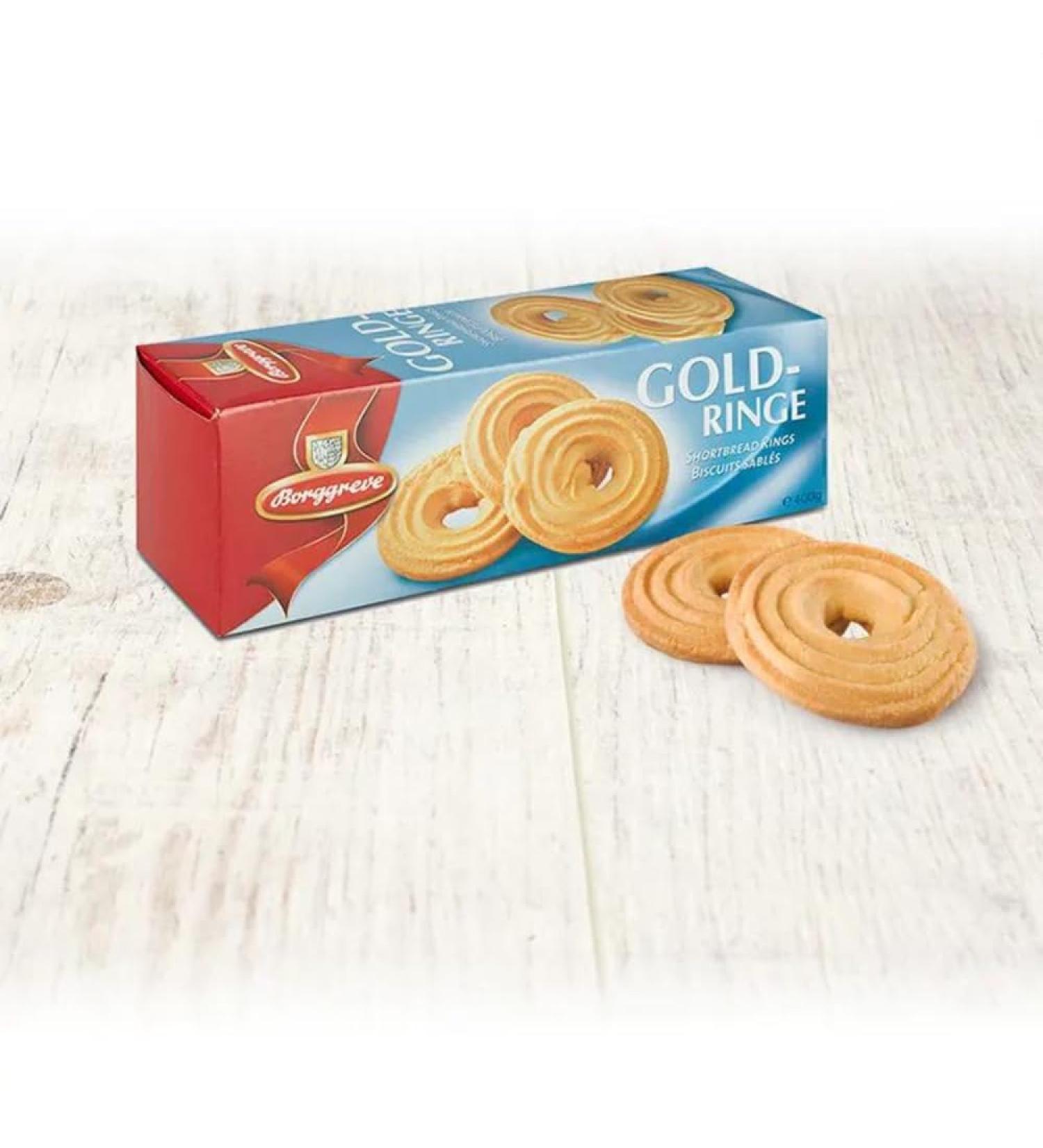 Gold Luxury Shortbread Biscuits Gift Ring Shortbread Biscuits | FabFinds Mug (18 Pack)