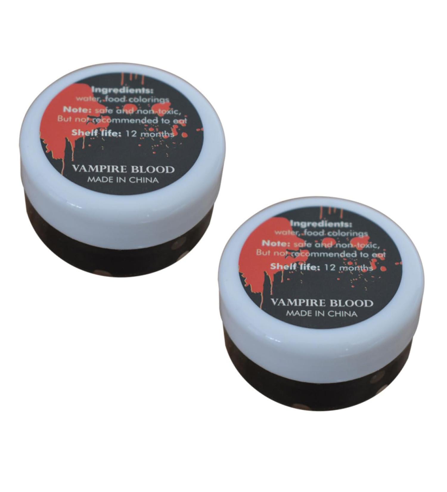 DIKACA 2 Box Halloween Plasma Paste Blood Gel for Halloween Aldult Toys Halloween Wound Props Fresh Scab Gel Fake Blood Gel Faux Blood Halloween Party Decoration Water Artificial - Buy Online on GoSupps.com