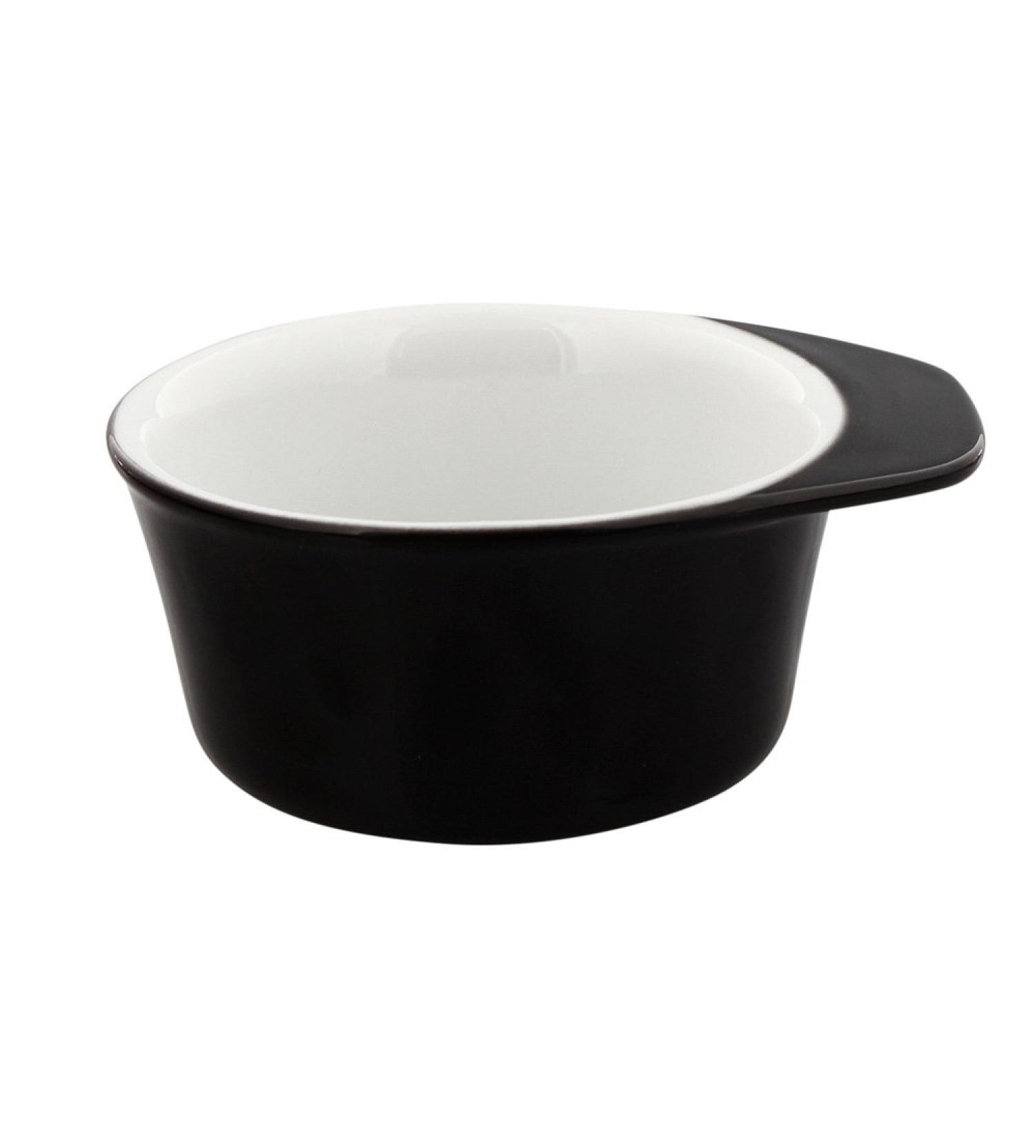 Premium Black Porcelain Shaving Bowl - Aurawerk Shaving Soap Dish for Effortless Shaving - Buy Online on GoSupps.com