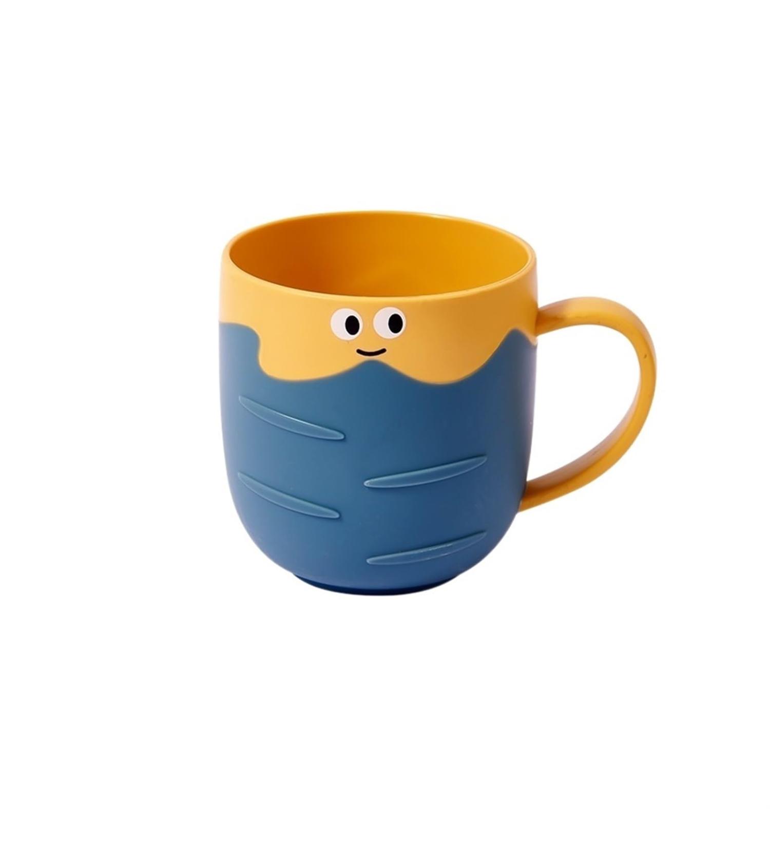 Portable Toothbrush Holder & Mouthwash Cup - Durable Blue Toothbrush Organizer with Comfortable Handle - Buy Online on GoSupps.com