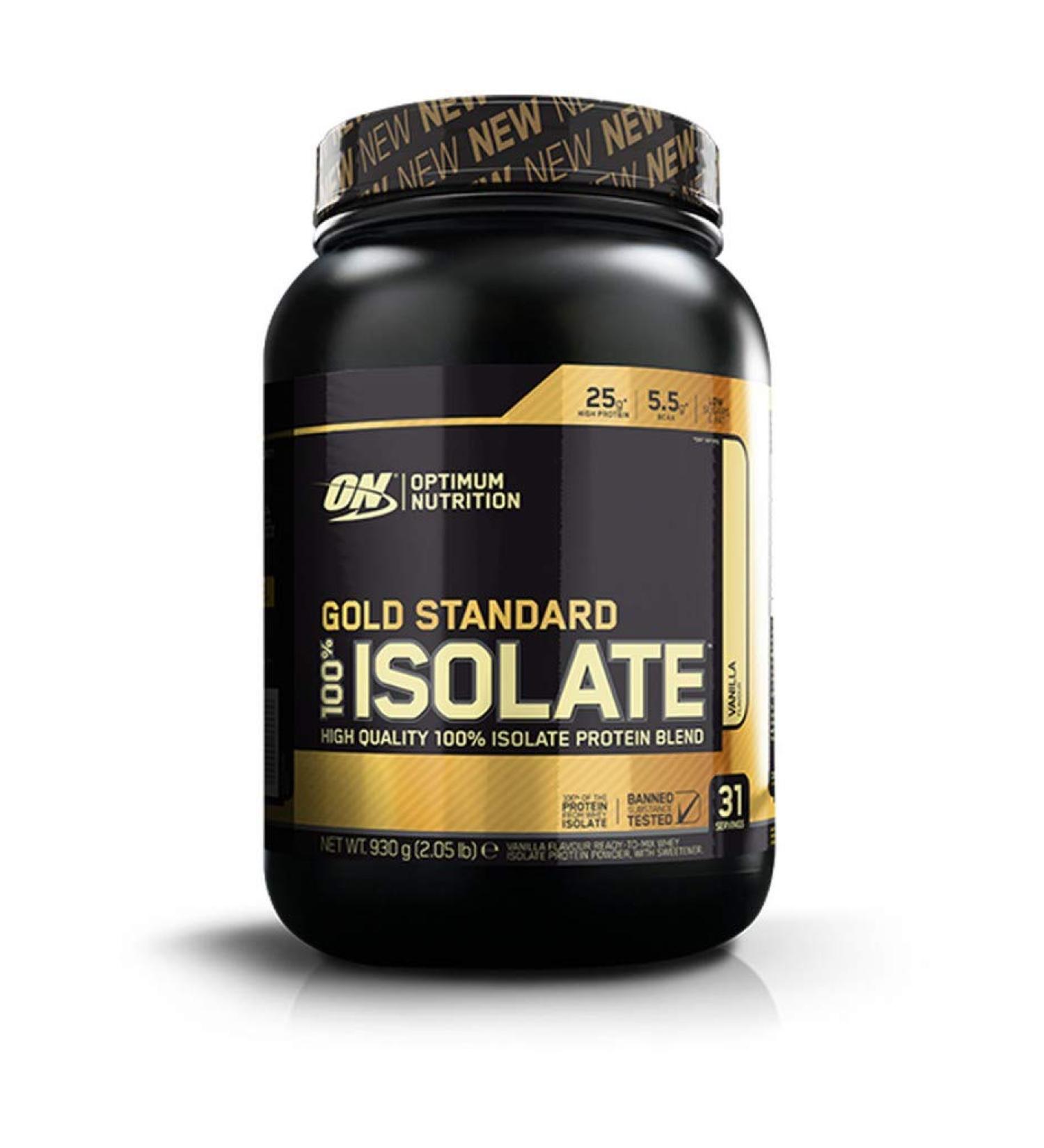 2 x Optimum Nutrition Gold Standard 100% Isolate 930g can chocolate (pack of 2)