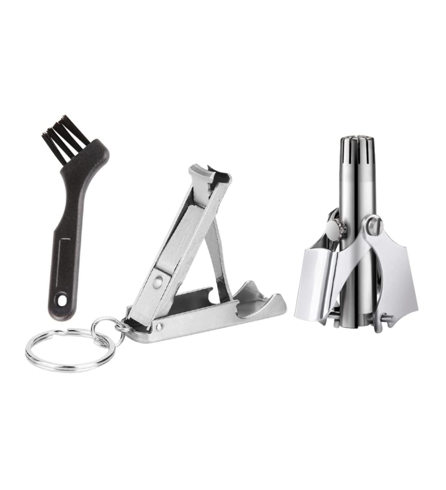 FRCOLOR 1set Nose Hair Trimmer With Stainless Steel Scissors Thinning Scissors Compact Lightweight For Men Always Ready To Use - Buy Online on GoSupps.com