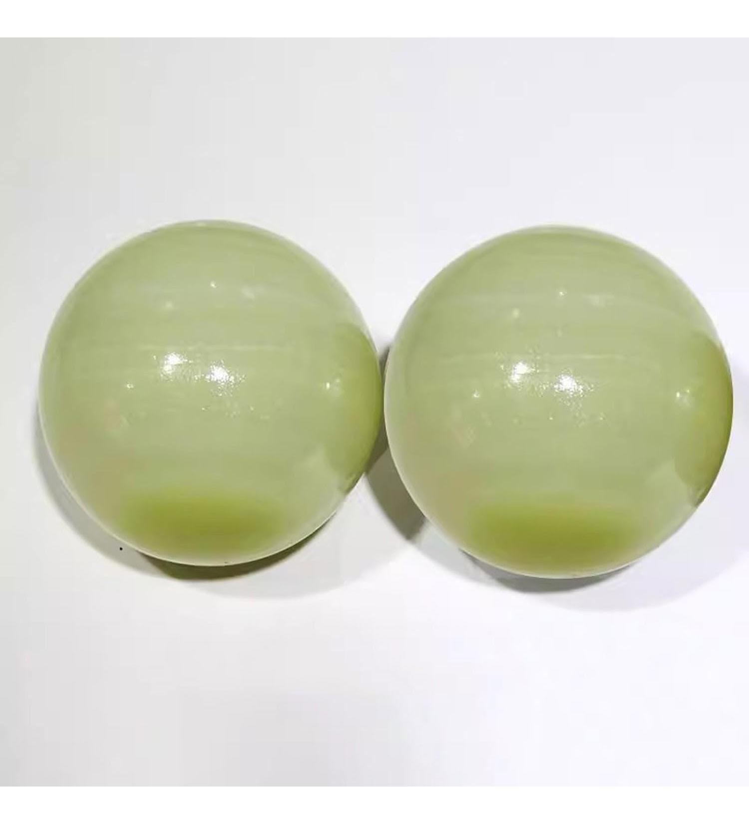 Unbit Baoding Balls - Marble Green Stress Balls for Adults | Decompression Hand Exercise | 50mm Chinese Sports Massage Ball - Buy Online on GoSupps.com