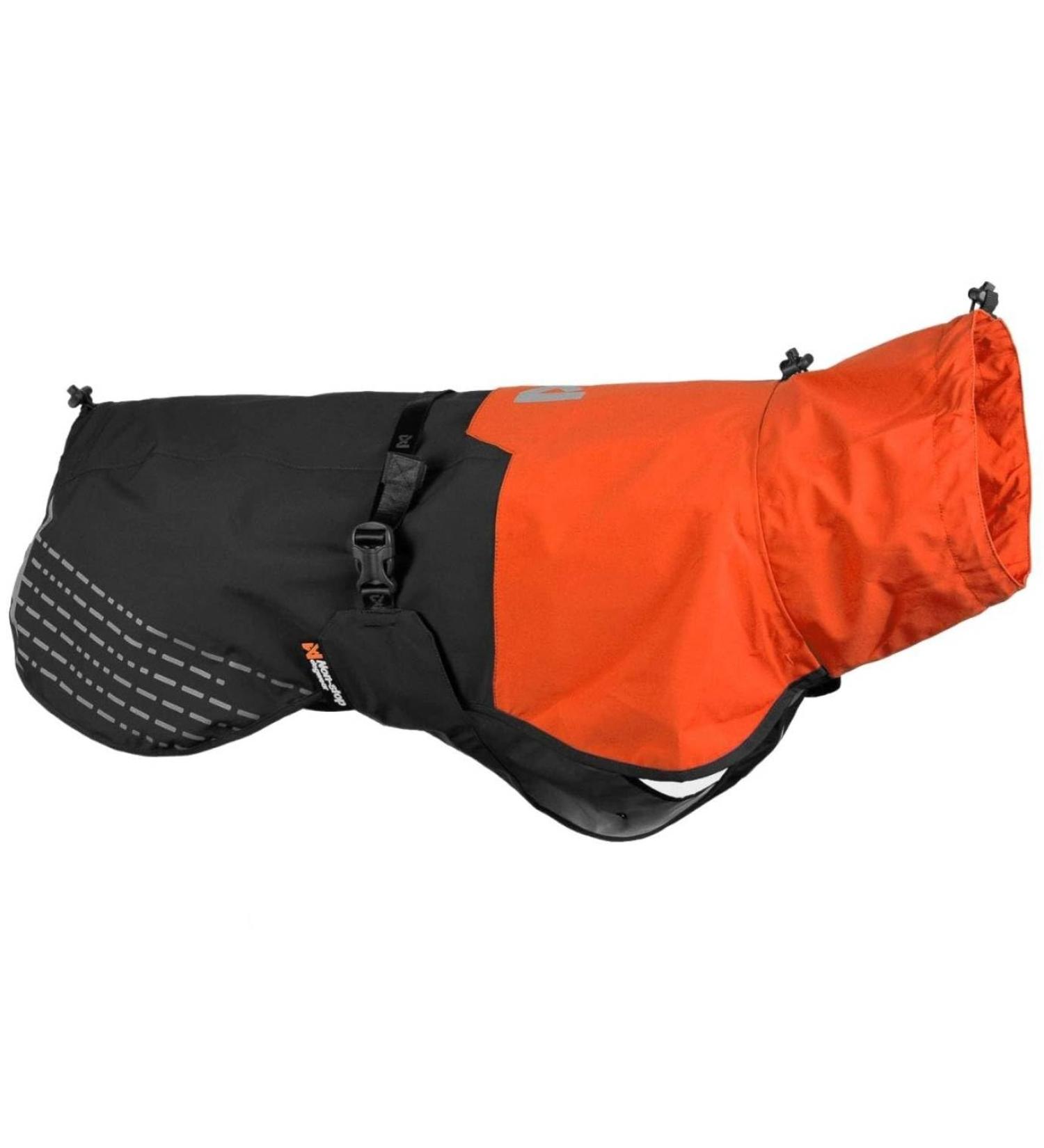 Buy Non-stop Dogwear Fjord Raincoat - Black/Orange Size 60 | Durable Waterproof Jacket for Dogs | International Shipping Available - Buy Online on GoSupps.com