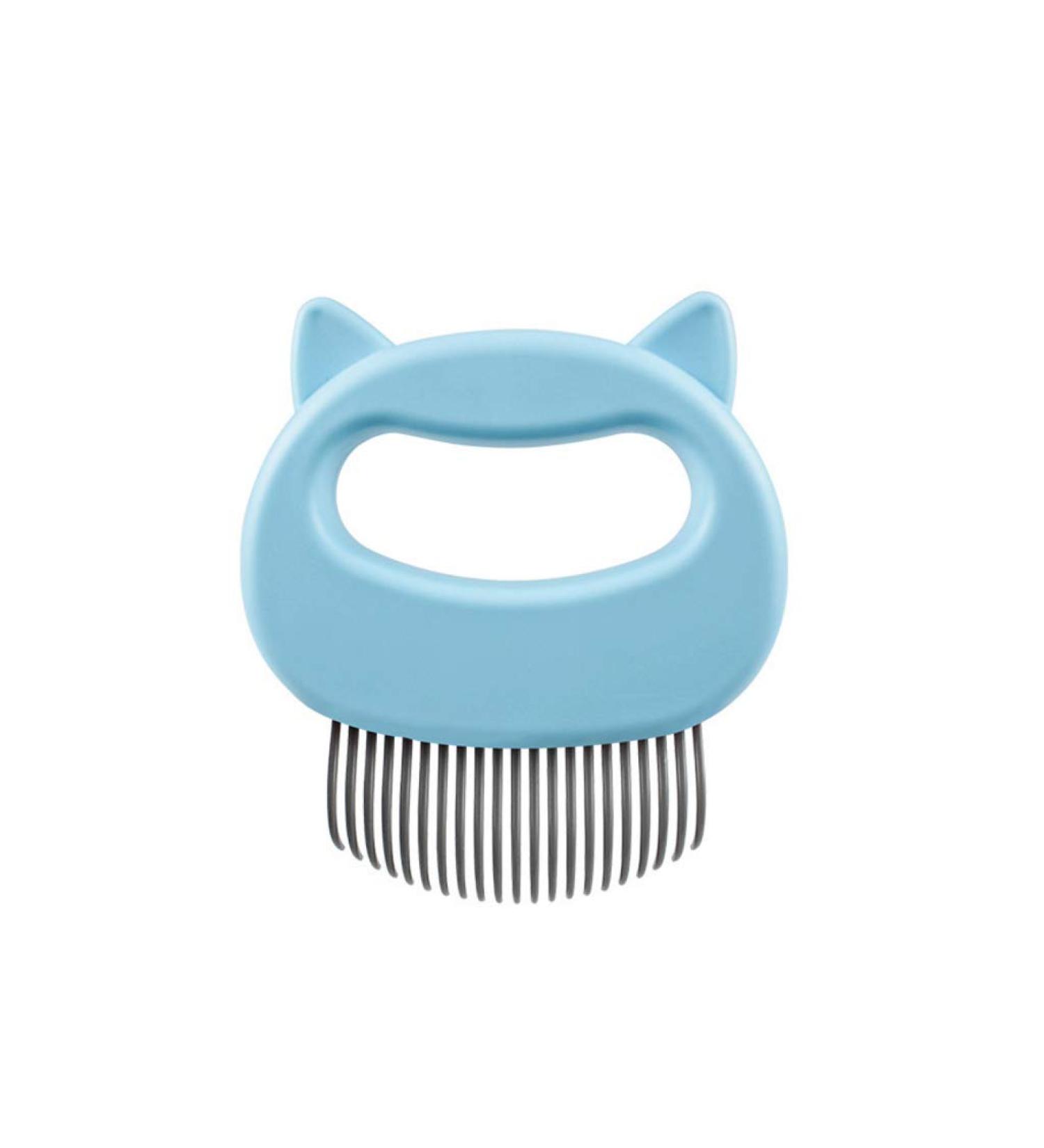 KINTRADE Cat Ear Shape Shell Comb L Type Dog Cat Floating Knot Hair Cleaning Tool - Buy Online on GoSupps.com