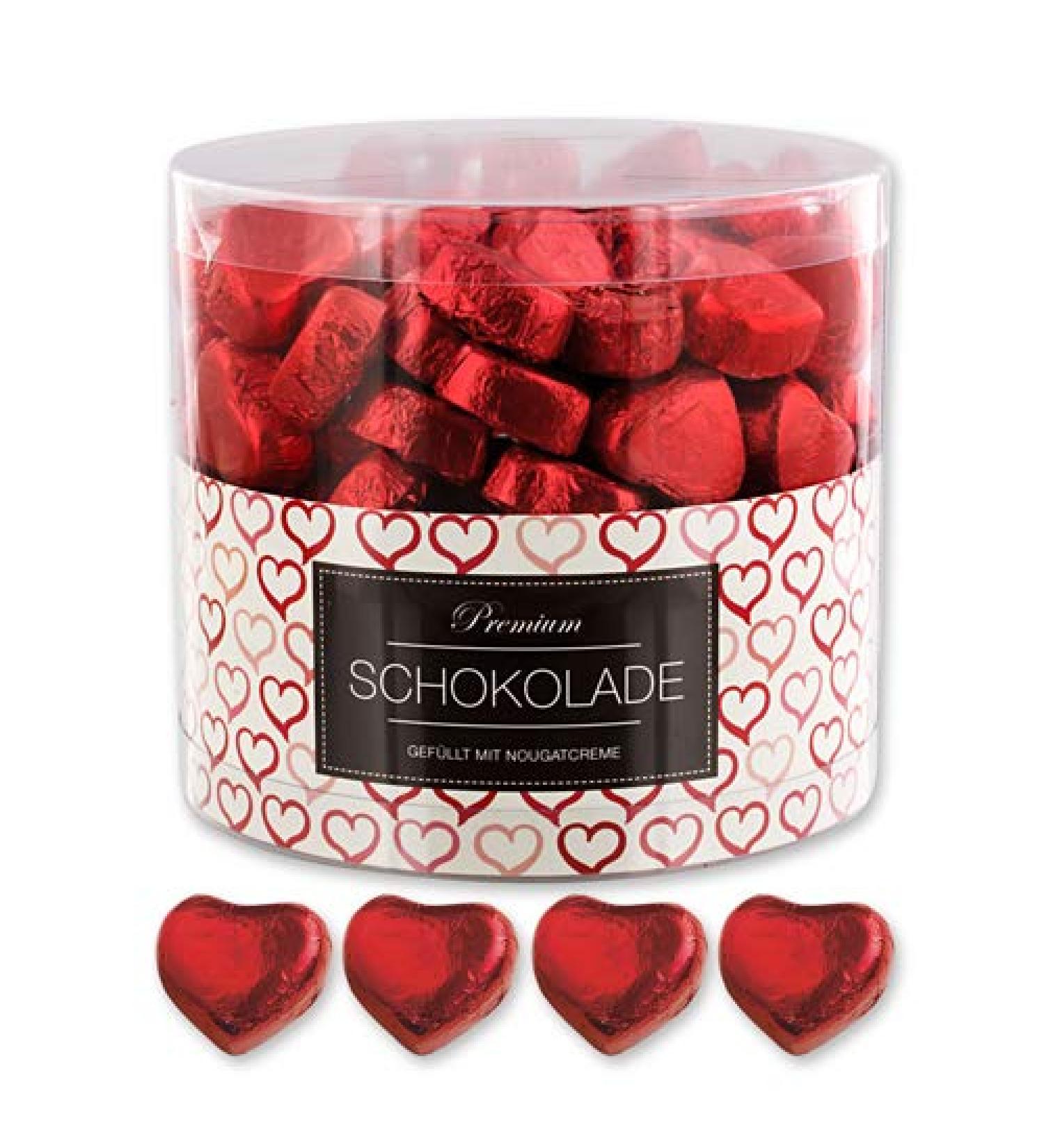 150 Red Chocolate Hearts - Romantic Gifts from Paris | International Shipping Available - Buy Online on GoSupps.com