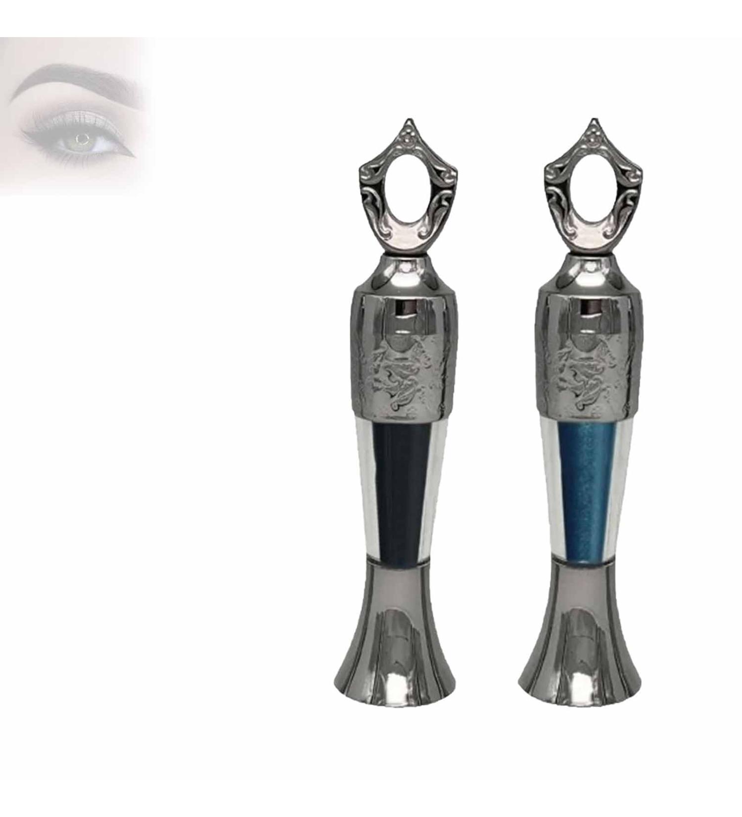 Kohl Powder Eyeliner Kohl Liner Kohl Eyeliner Kohl Eyeliner Handmade 100% Natural Eyeliner in Powder Form for Women (Black+Blue) - Buy Online on GoSupps.com