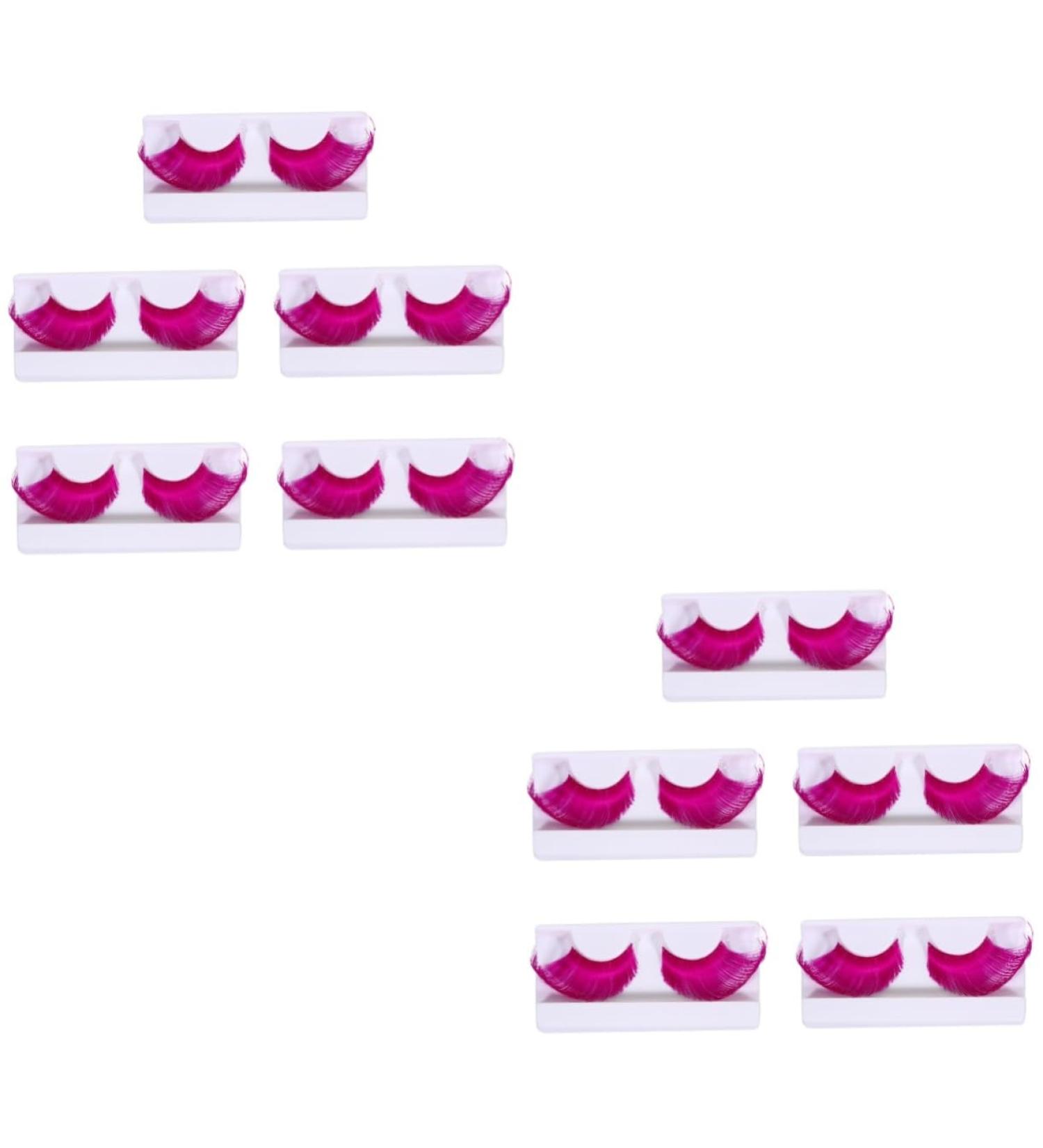 Amosfun 10 Pairs Long Eyelashes Gothic makeup halloween end of eye spider art eyelashes Fake Eyelashes Natural Look 3d make up fancy Exaggerated Eyelash for Girls prom set modeling - Buy Online on GoSupps.com