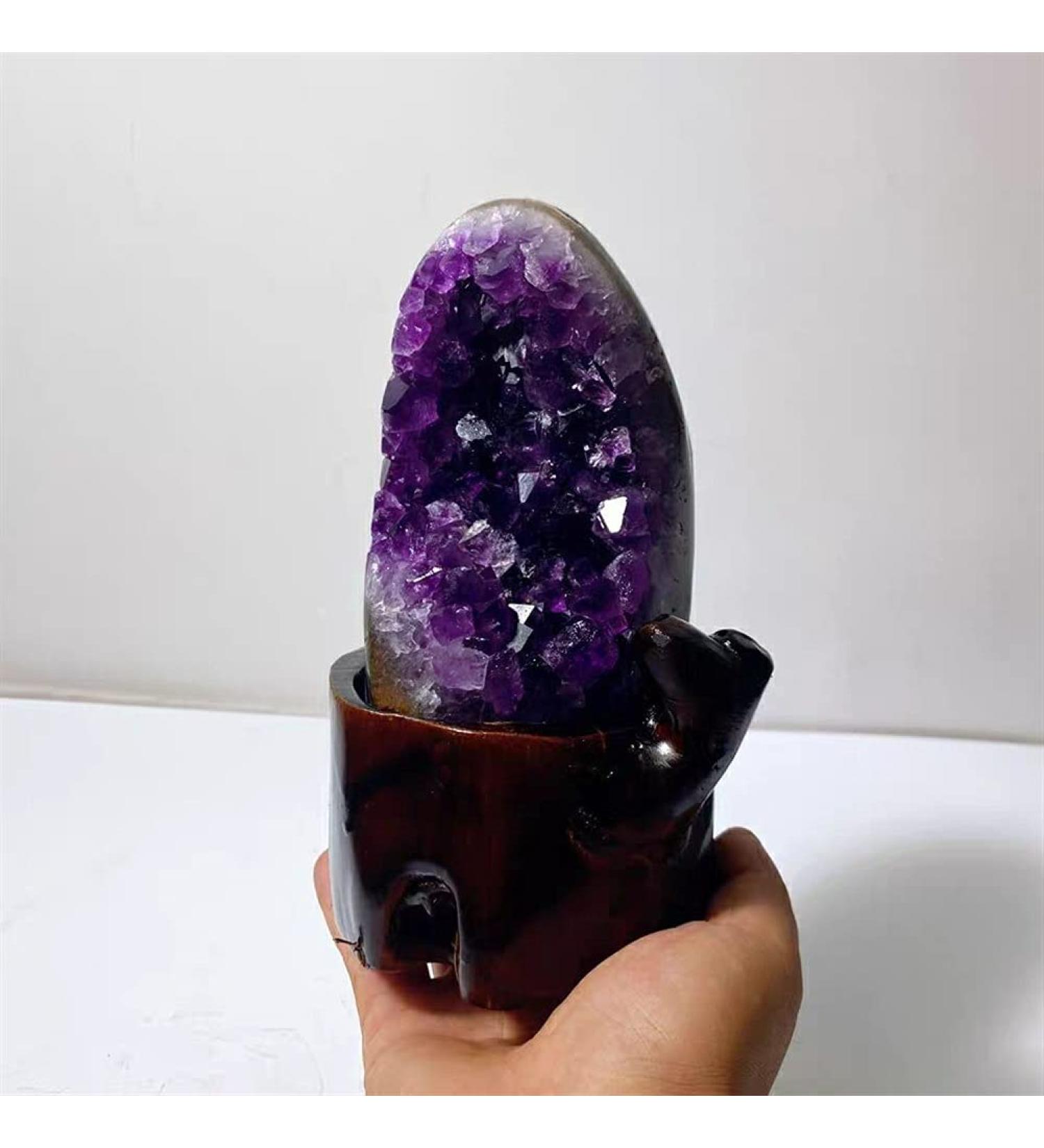 Natural Crystal Rough 1pcs Natural Amethyst Geode Quartz Cluster Crystal Specimen EnergyStone Crystals Full of Texture 800-1000g - Buy Online on GoSupps.com