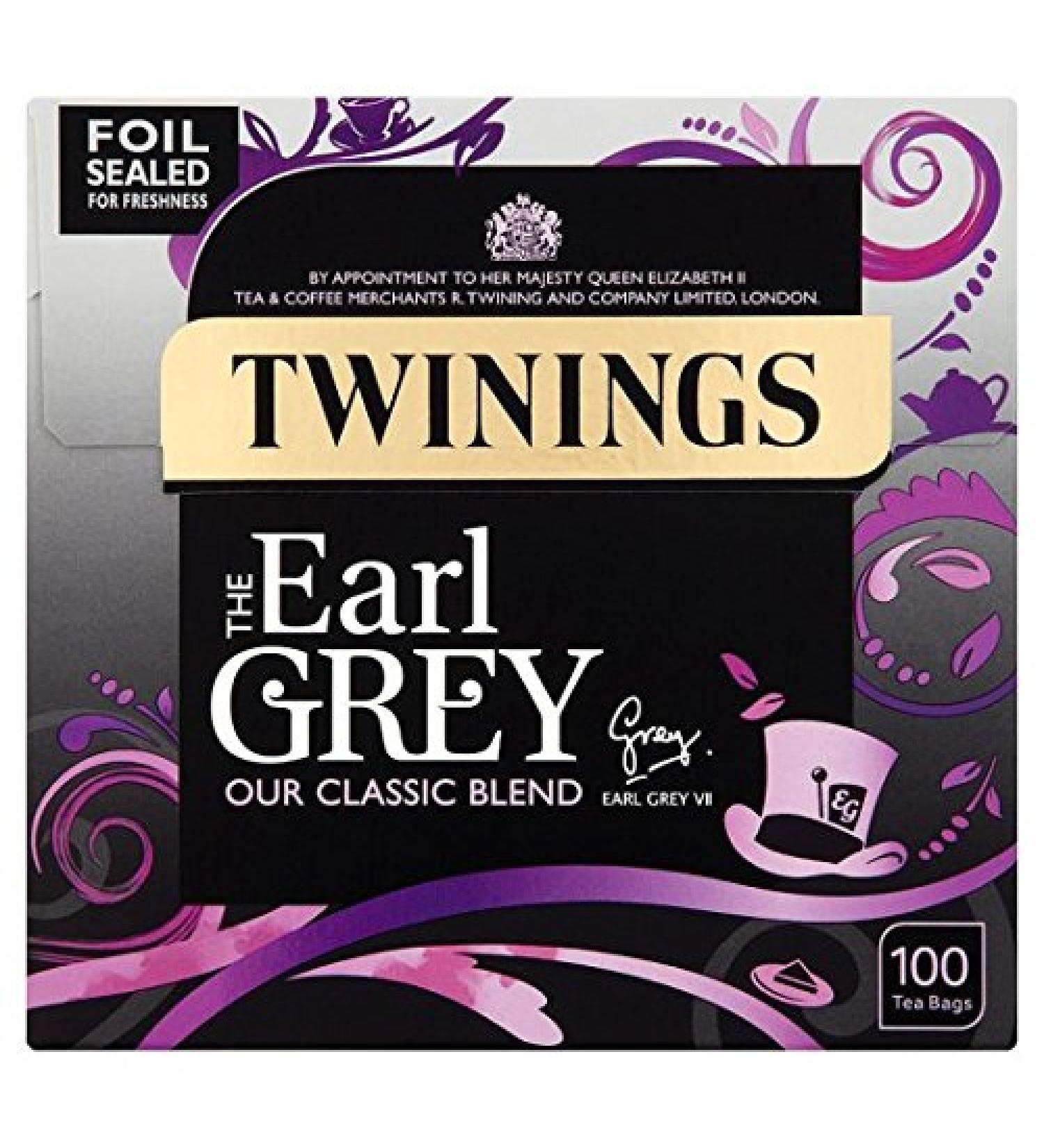 Twinings Twinings Earl Grey Lot de 100 sachets de th 250 g