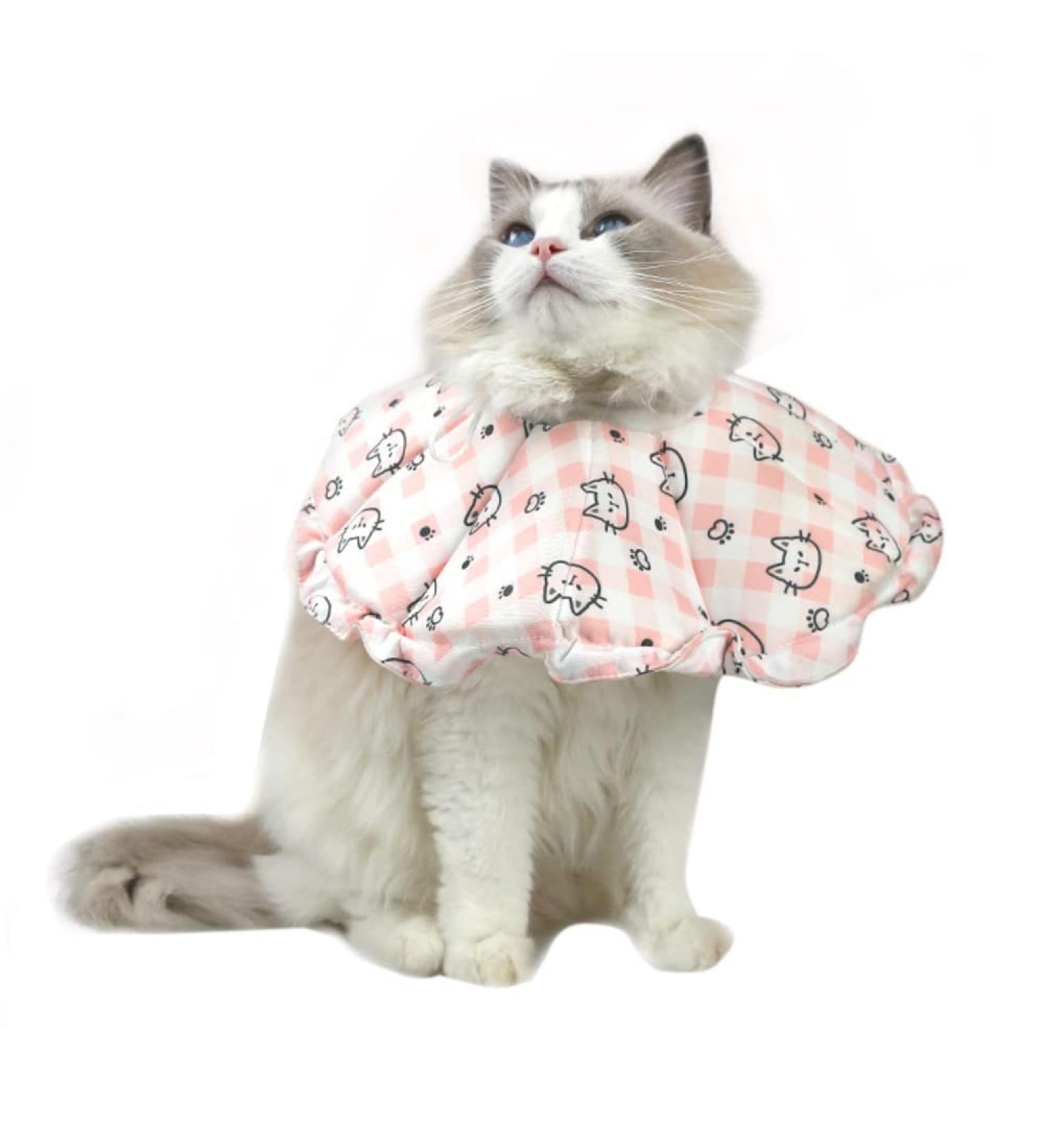 Adjustable Soft Cat Recovery Collar | Lick Protection for Post-Surgery & Injured Cats (Size S) - Buy Online on GoSupps.com