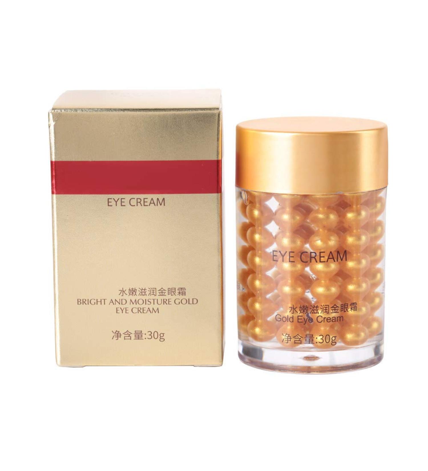 Gold Collagen Eye Cream 30g | Anti-Aging Serum for Dark Circles & Puffiness | Brightening & Moisturizing Treatment for Wrinkles & Eye Bags - Buy Online on GoSupps.com