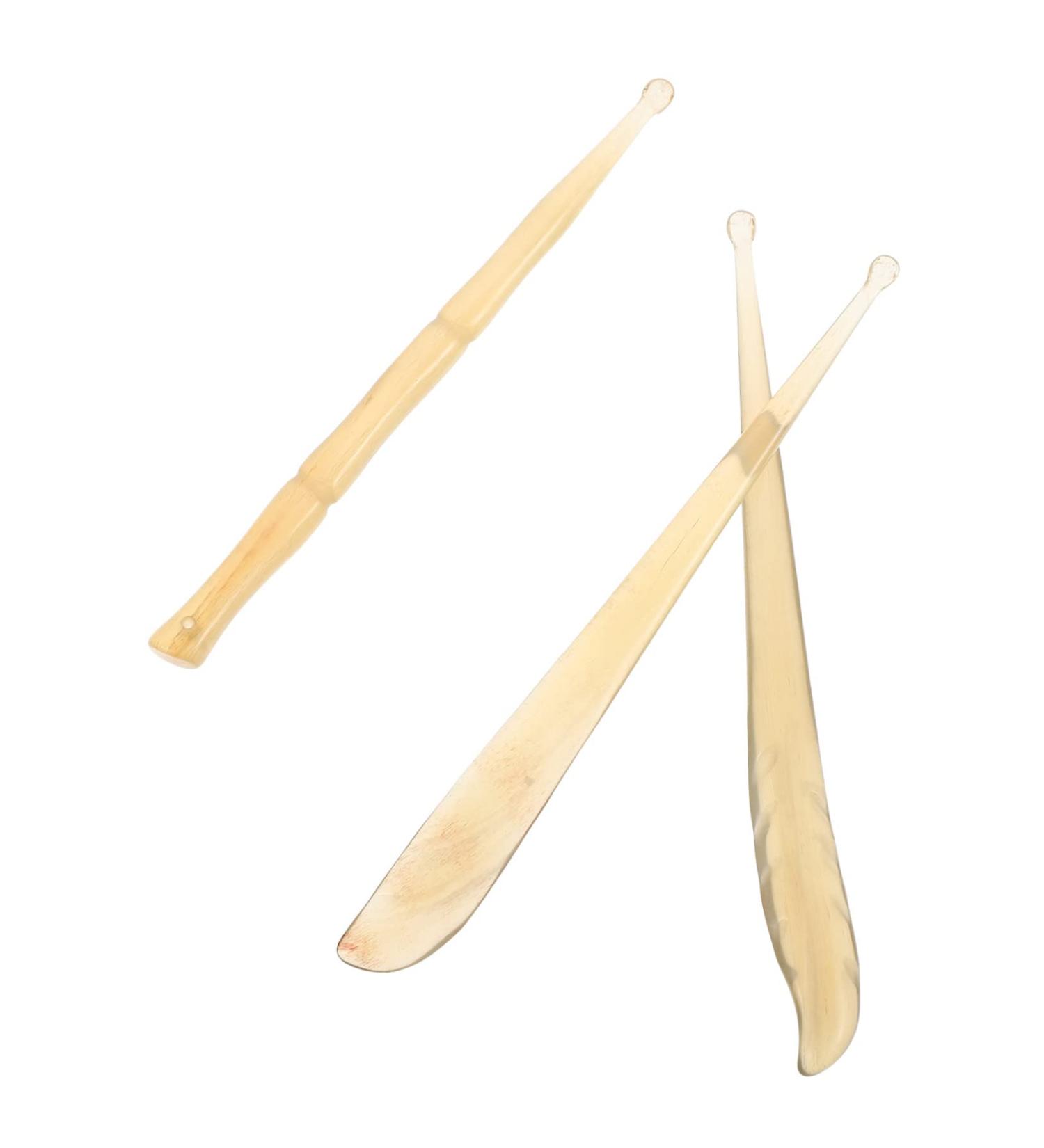 Marmerdo 3pcs Wooden Earwax Cleaner Spoons | Ear Cleaning Tools for Men and Women | Portable and Removable | Home Cleaning and Massage - Buy Online on GoSupps.com