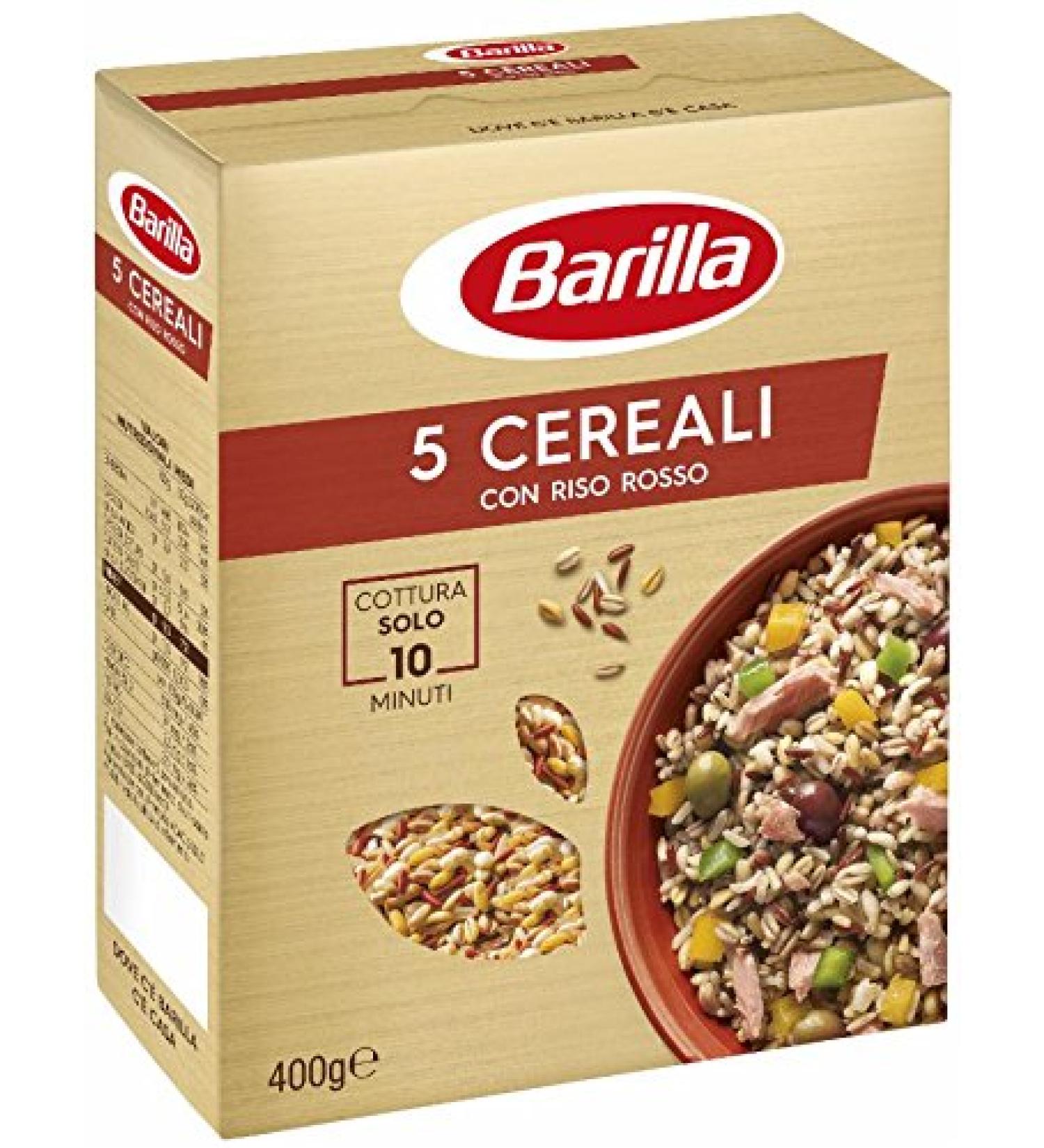  Barilla 6 x Barilla 5 Cereal with Italian Red Rice 400g - Buy Online on GoSupps.com