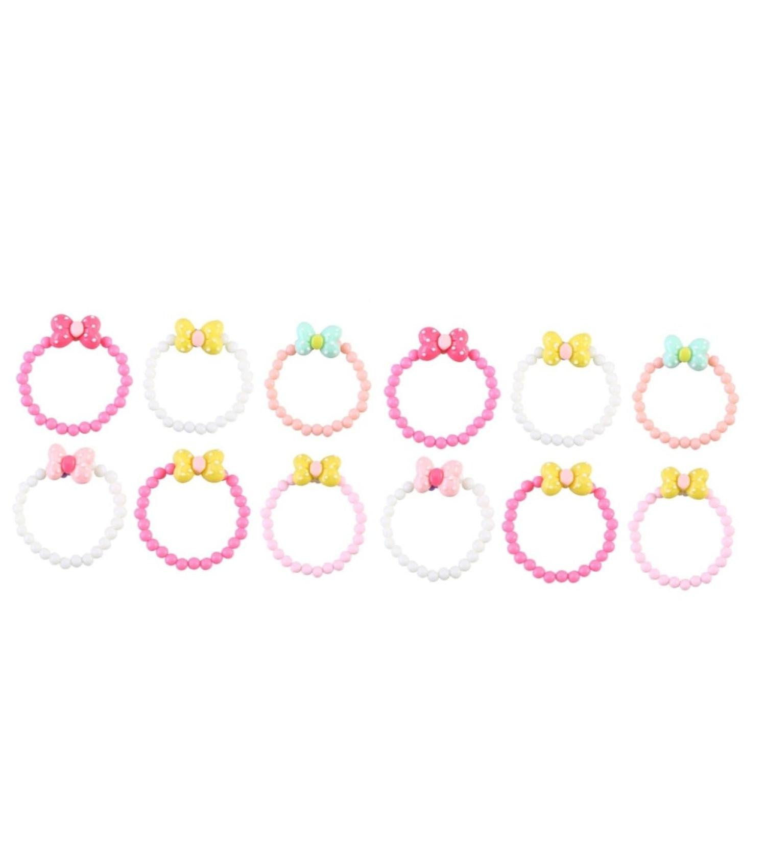 Shop Toyvian Baby Girls Braces | 12-Pack Colorful Candy-Colored Bracelets for Kids - Perfect Party Jewelry - Buy Online on GoSupps.com