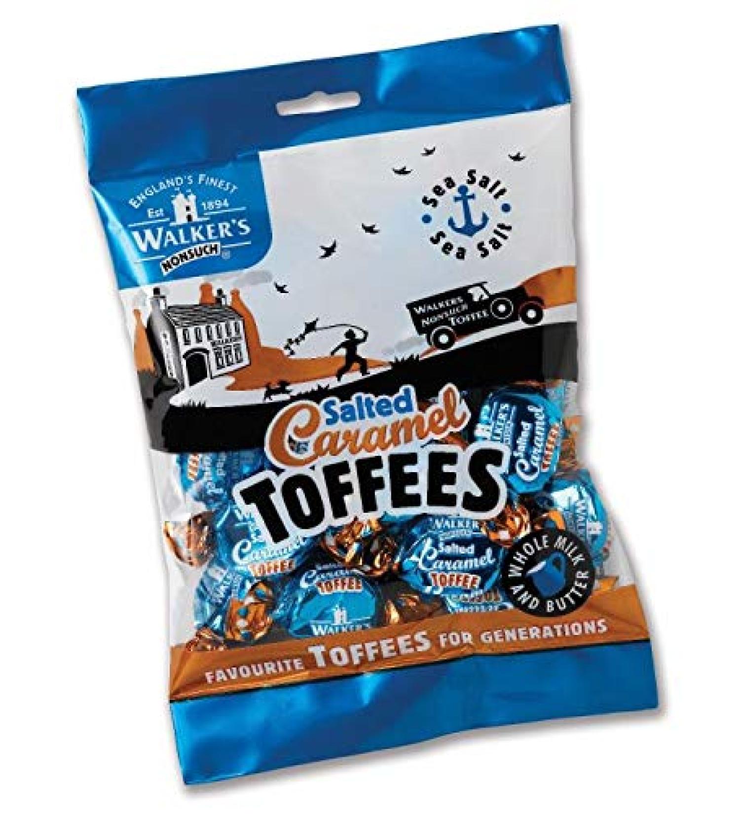 Walkers SALTED CARAMEL TOFFEE 12 x 150g