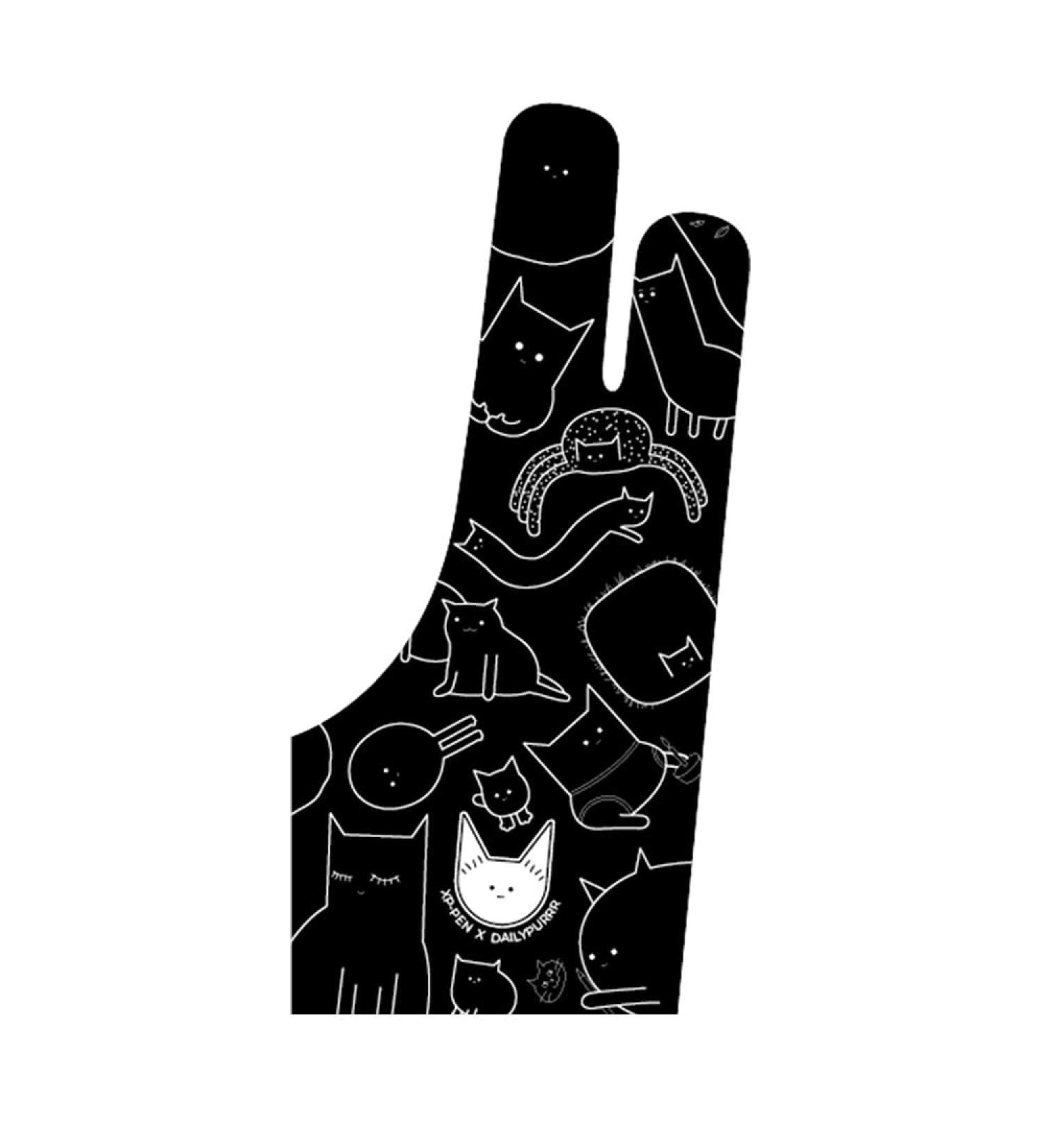 XP-Pen Antifouling Sign Gloves - 2PC Two Finger Gloves for Graphics Drawing & Art Creation - Free Size for Right/Left Hand | International Shipping Available - Buy Online on GoSupps.com