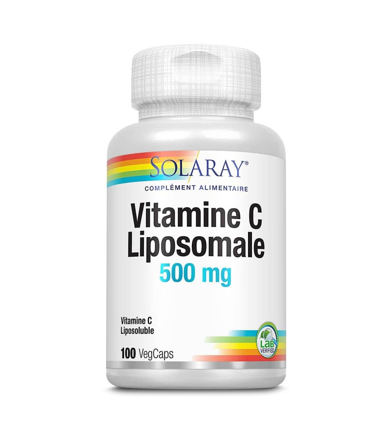 Solaray Vitamine C Liposomale 500 mg 100 Capsules V g tales
