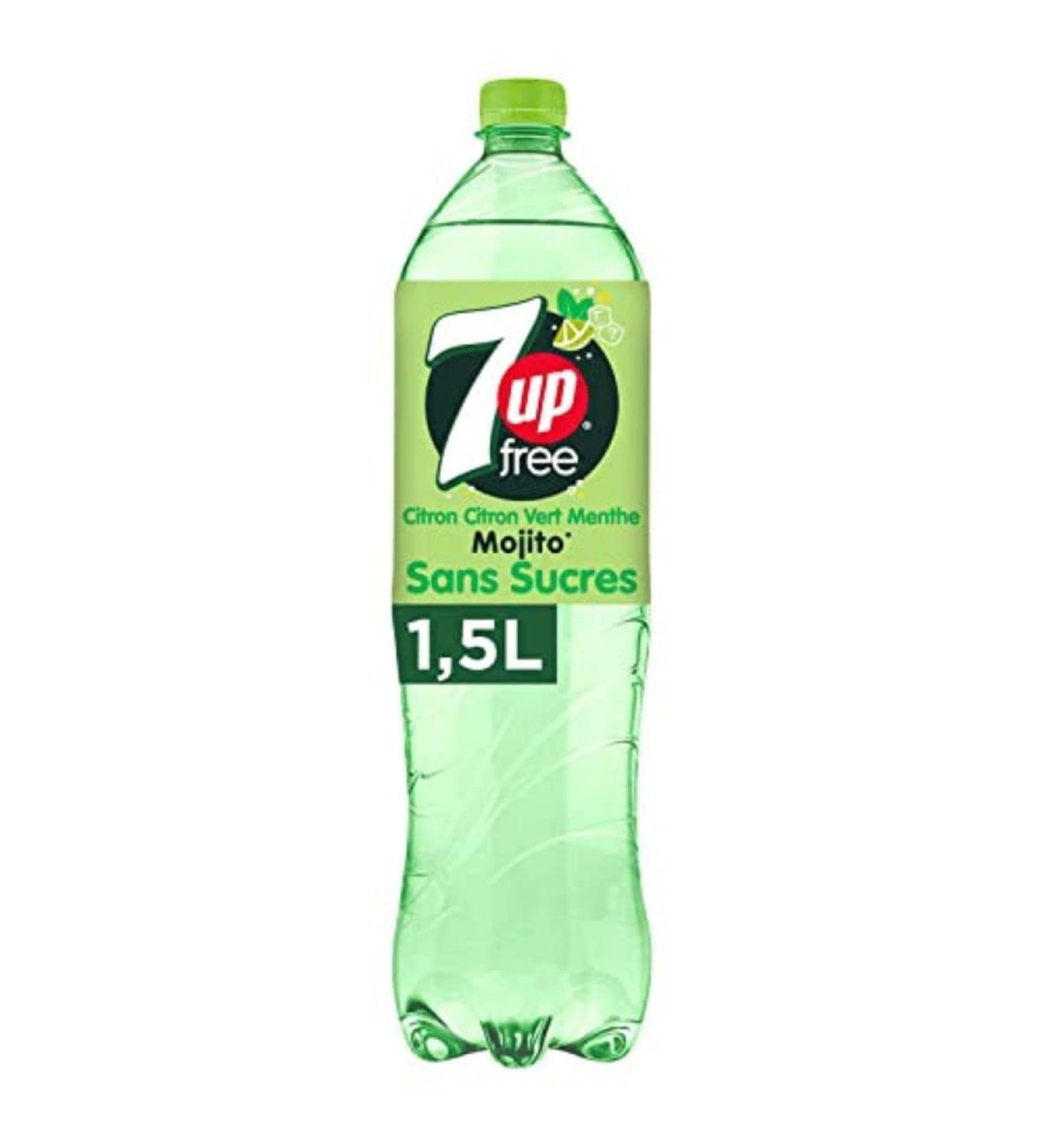 Seven Up 7up mojito free flavor - 1.5L bottle