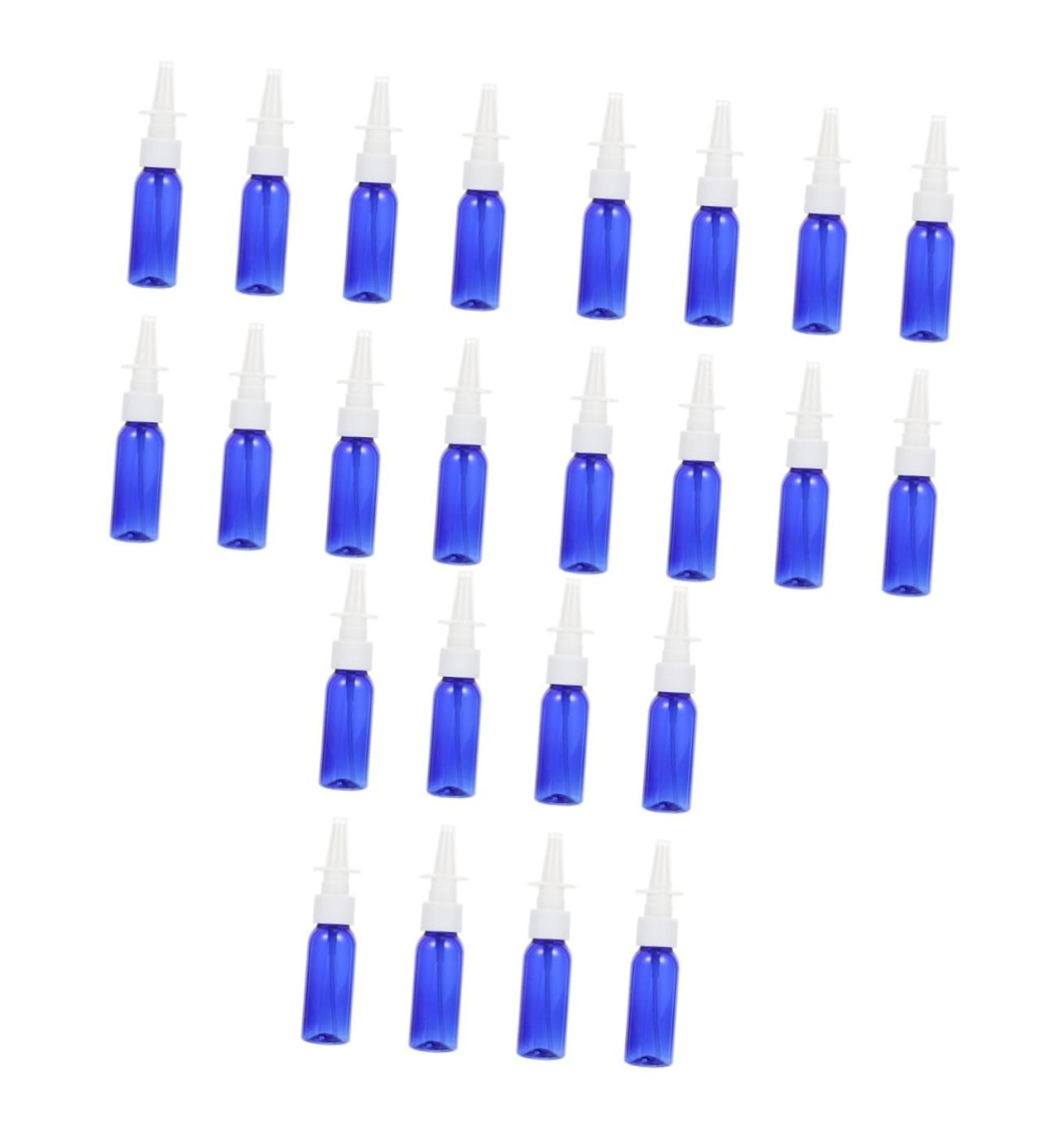 FOMIYES 24 Pcs Round Shoulder Nasal Spray Bottles - Travel Size Cosmetic Containers - Blue Pet - Set of 3 - Buy Online on GoSupps.com