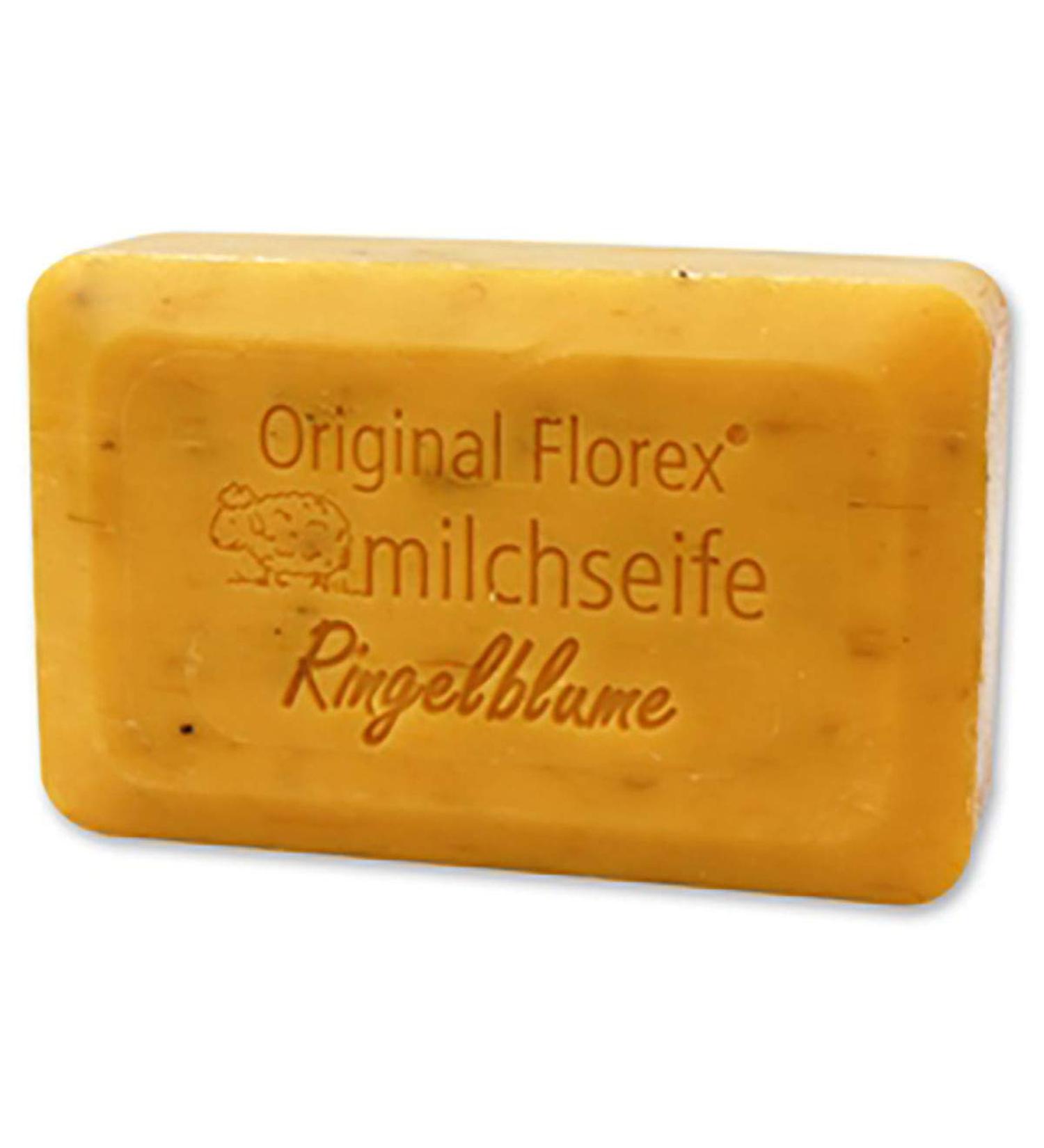 Florex Sheep's milk soap 200g square organic sheep's milk made in Austria with calendula herbs and sunflower oil
