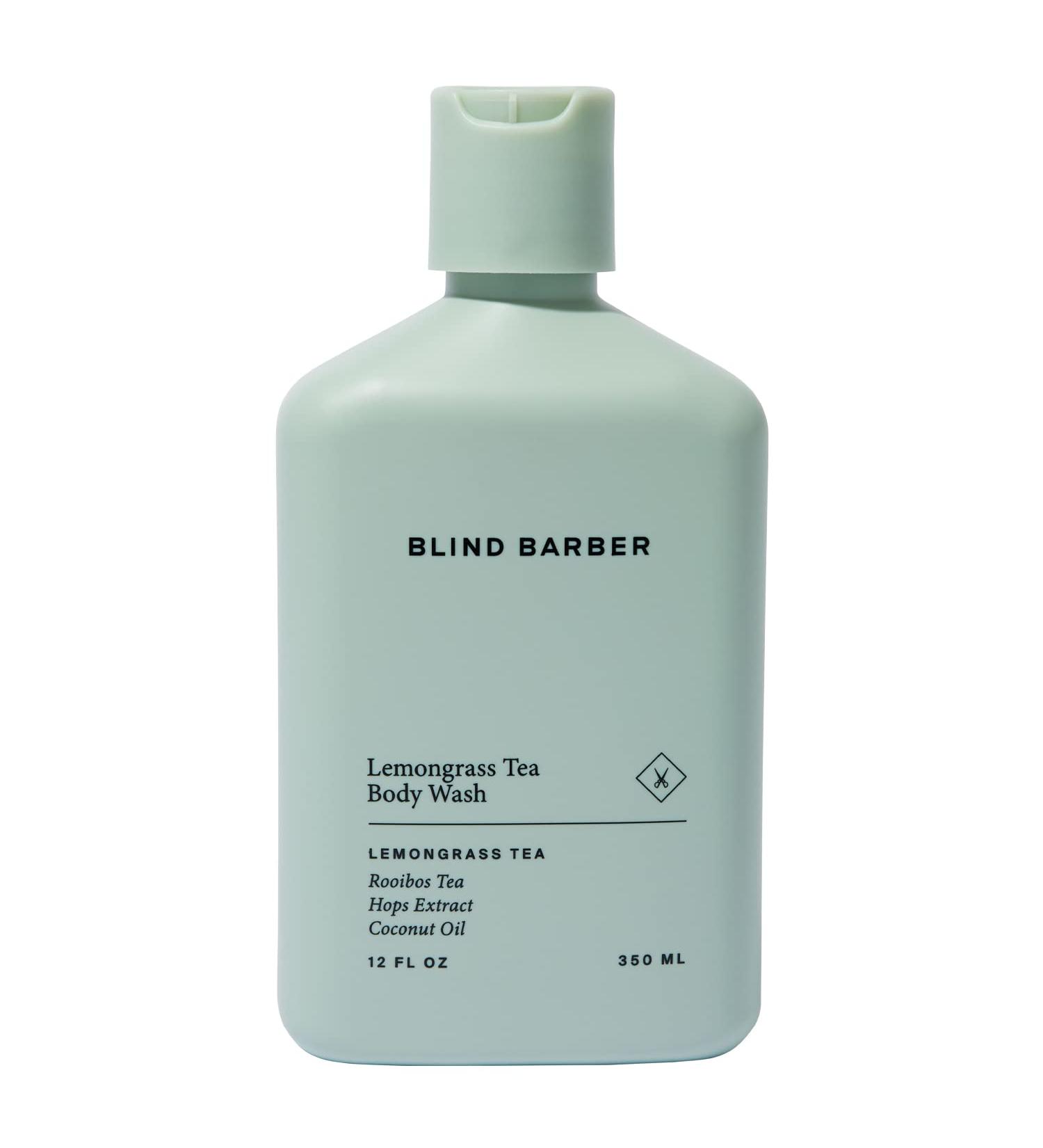 Blind Barber Lemongrass Tea Body Wash for Men - Sulfate-Free, Clean & Hydrating - 12oz - Buy Online on GoSupps.com