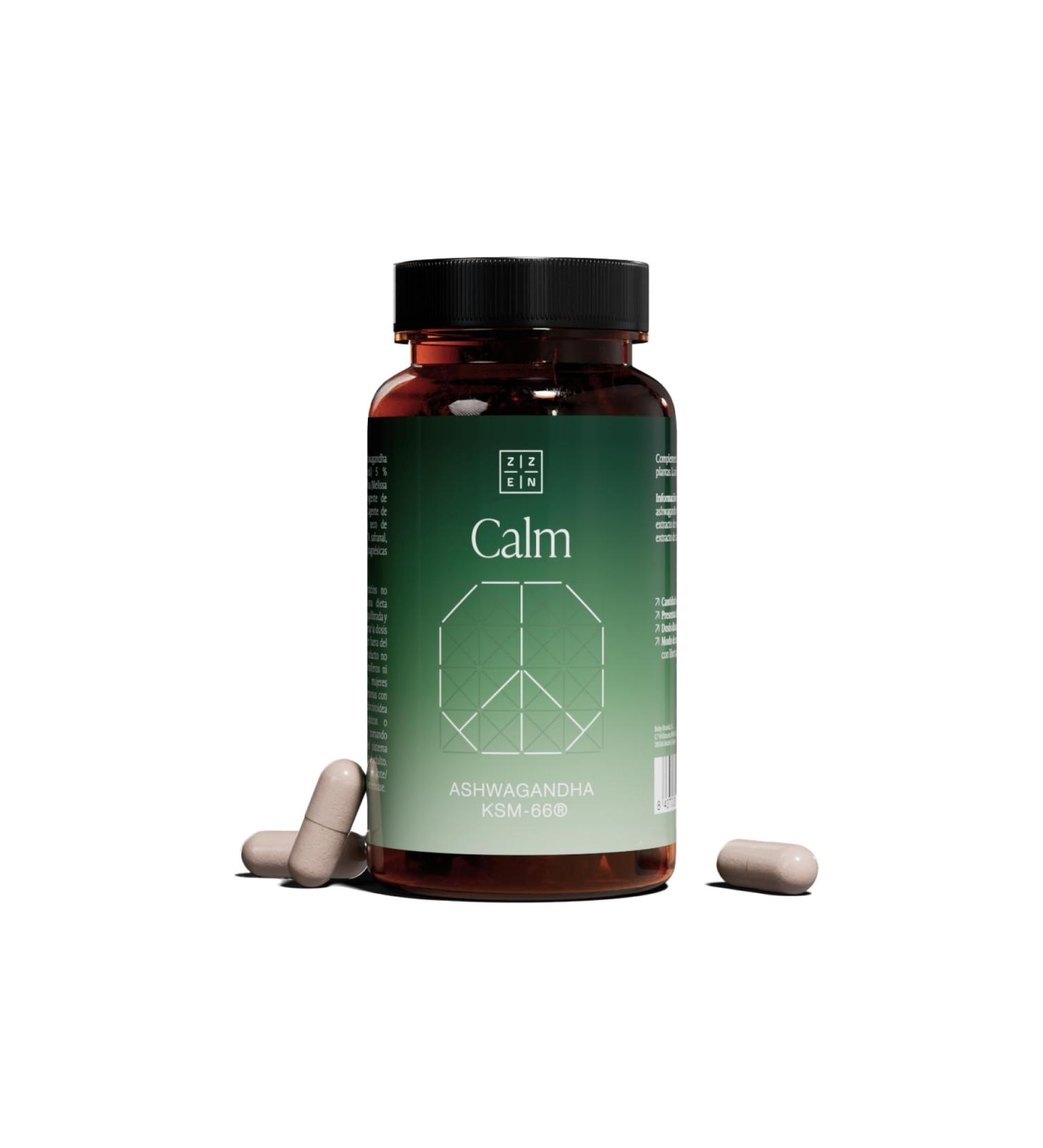 ZZEN Calm | Ashwagandha KSM-66 Extrait de Safran et M lisse | Compl ment Anti Stress SuperCalm Cortisol pour R duire Stress Anxi t Angoisse | Am liore l Humeur et quilibre motionnel (PACK 1) 60 unit (Lot de 1) - Buy Online on GoSupps.com