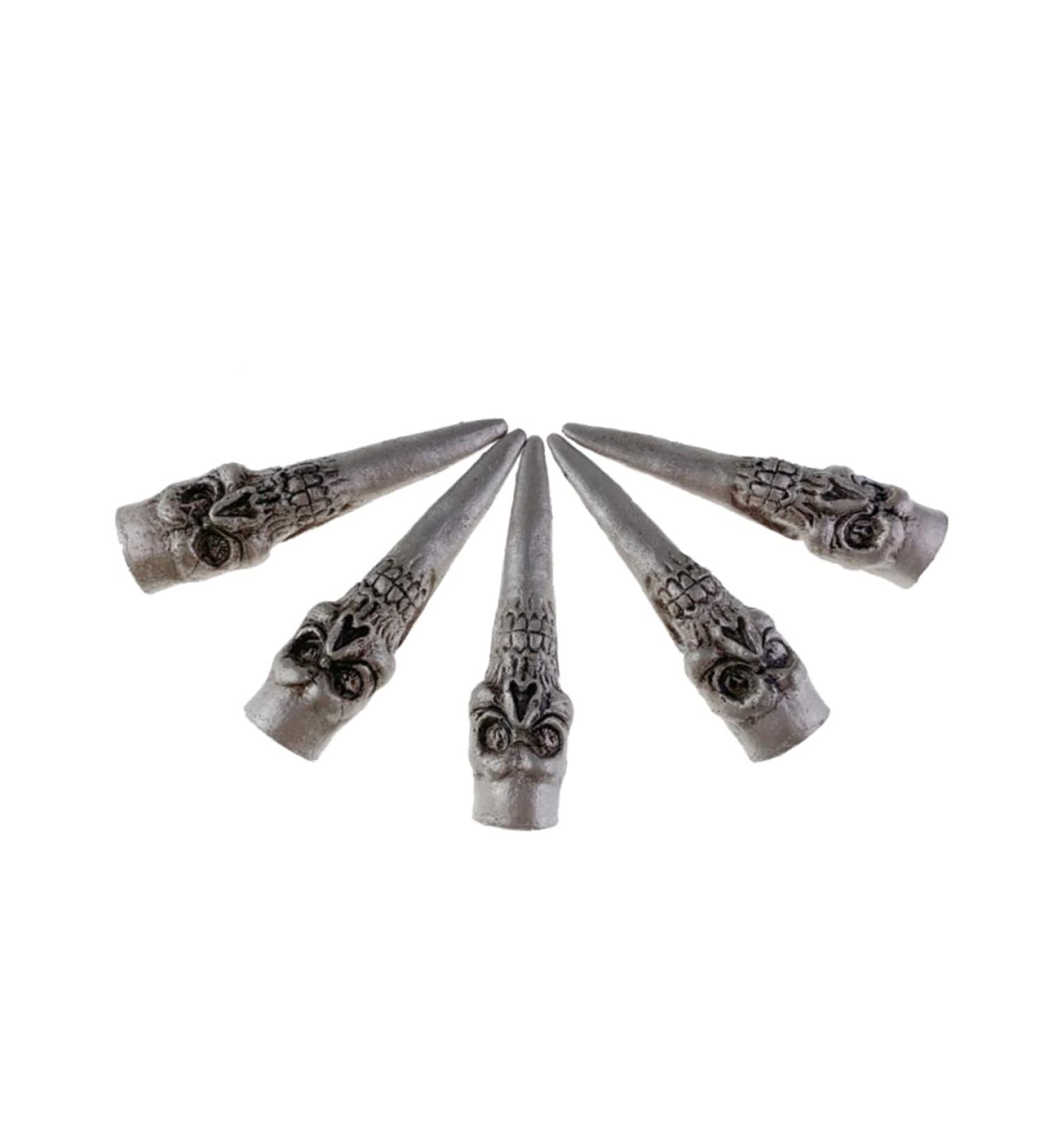 Amosfun 2 Sets Halloween Decor Fancy Witch Fingers Halloween False Nails Nail Art Halloween Costume Accessories Halloween Scary Props Artificial Nails Cat Claw Nail Set Skeleton - Buy Online on GoSupps.com