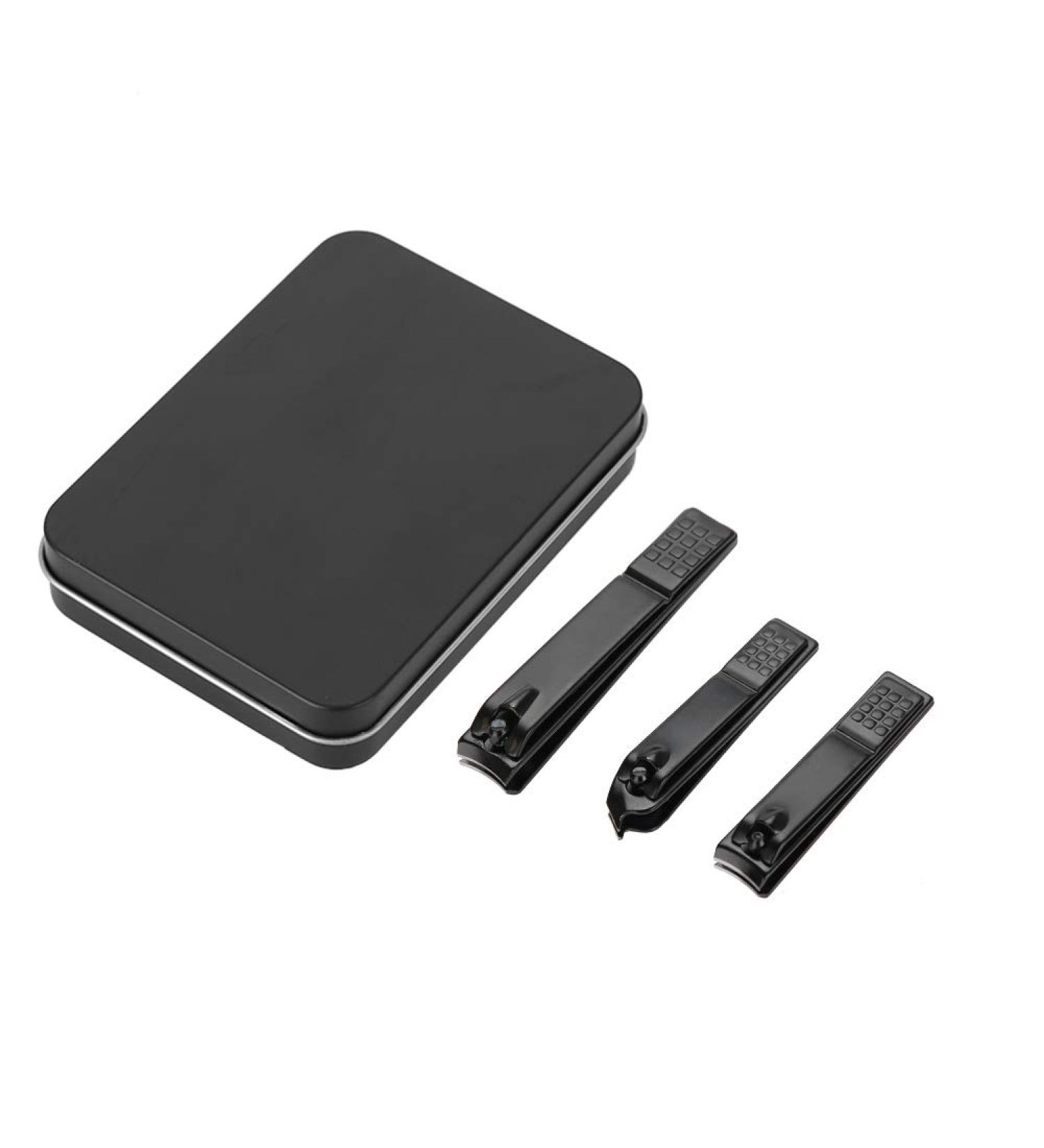 Nail Tool Set 3Pc Portable Nail Clippers Professional Pedicure Tools Set Stainless Steel Nail Clipper Cutter Toenail Trimmer Toenail Manicure Tools Suit - Buy Online on GoSupps.com