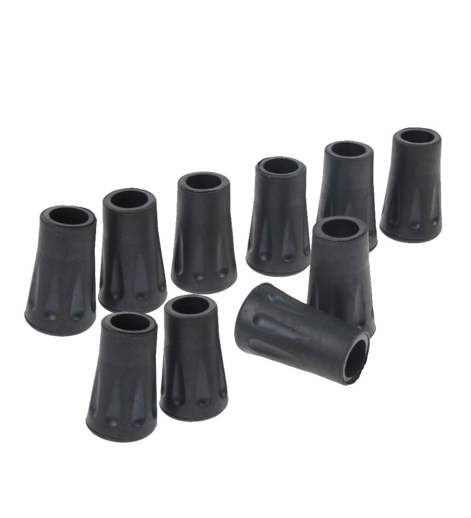 10x Black Rubber Cane Crutches 12mm - Buy Online on GoSupps.com