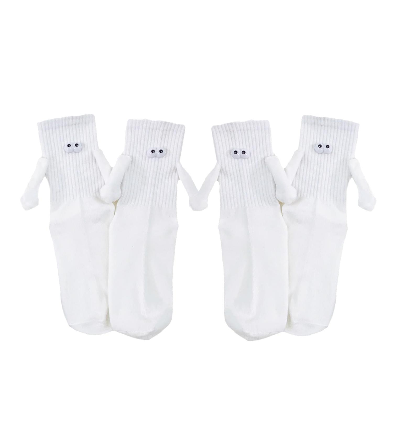 4 PCS Magnetic 3D Doll Couple Socks Funny Gifts for Men and Women - Buy Online on GoSupps.com