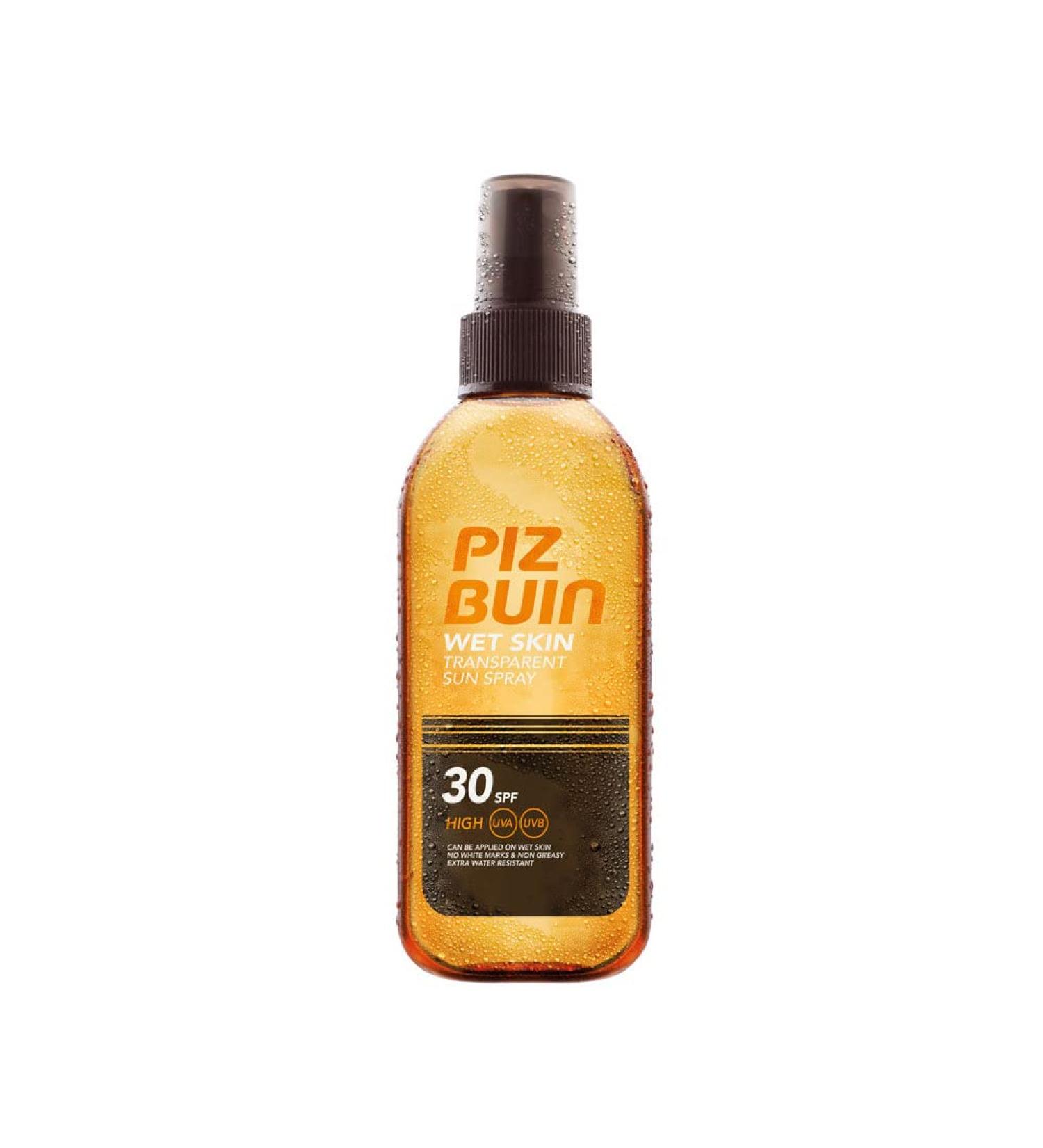 Piz Buin Wet Skin Spray SPF 30 - Unisex Sunscreen for All Skin Types | 5 oz - International Shipping Available - Buy Online on GoSupps.com