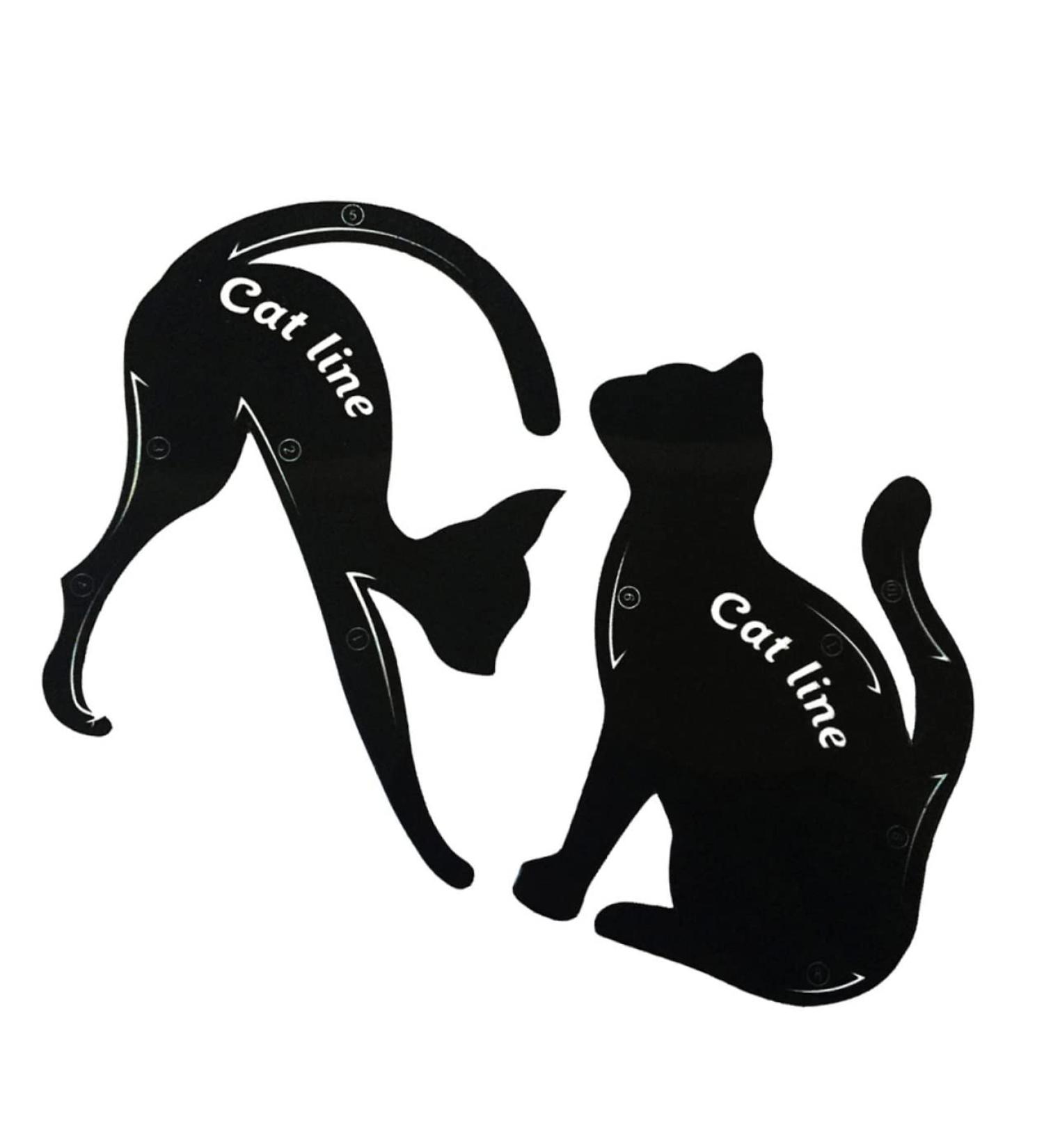 BIUDECO 2pcs cat eye stencil auxiliary tool template eyeshadow stencil stencil eyeliner eyeliner - Buy Online on GoSupps.com