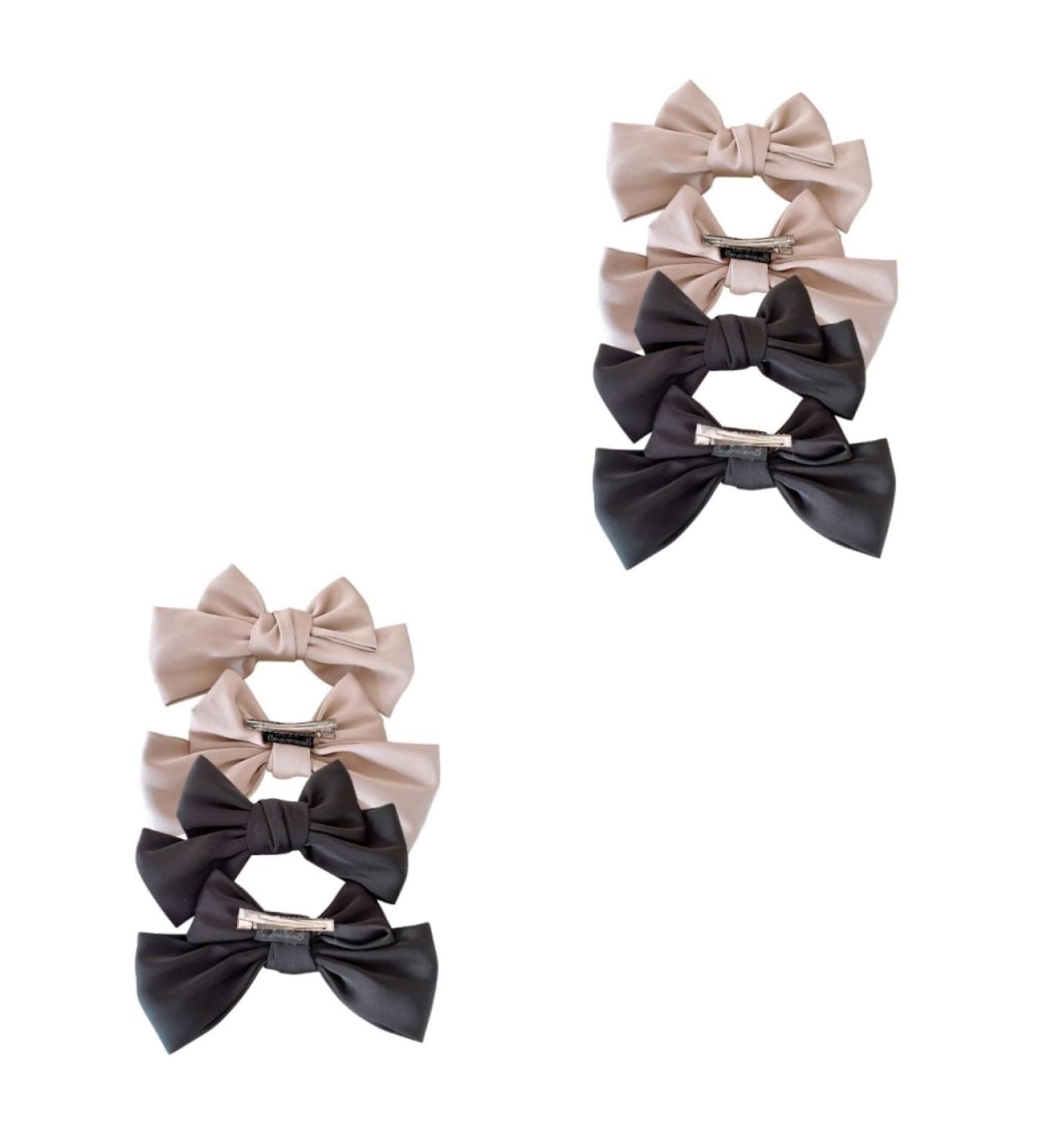 minkissy 4 Pairs bow hairpin Bow Barrettes Women christmas hair decoration ribbon bowknot accessories black girl hair accessories girls hair accessory fabric headgear baby girl bow tie - Buy Online on GoSupps.com