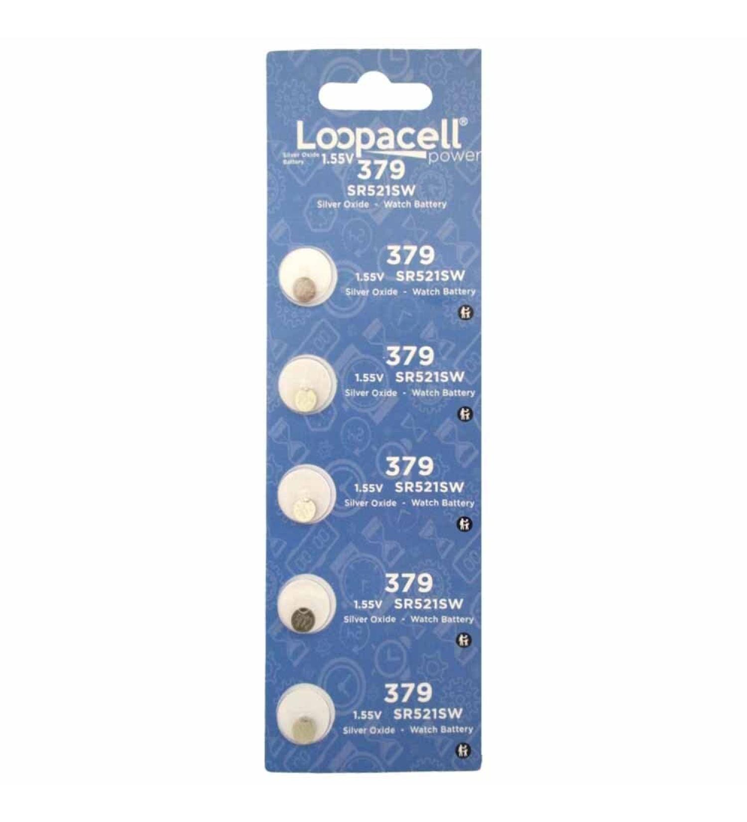 379 (SR521SW) 1.55V Silver Oxide Watch Battery (50 Batteries)