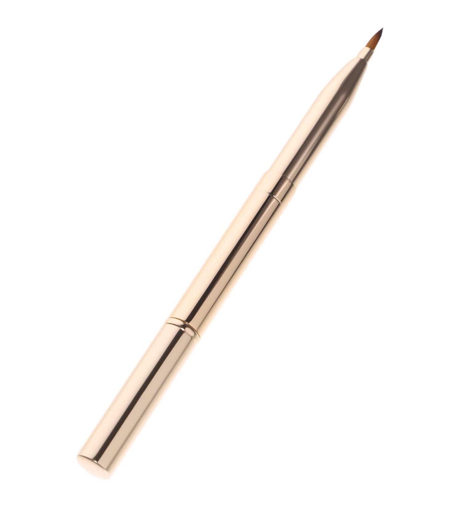 minkissy Double Ended Lipstick Brush Lip Professional Makeup Makeup Eyeshadow Makeup Set for Women Makeup Beauty Tool Lip Mask Applicator Portable Lip Brush Reusable Lip Brush Major 12x1x1cm Golden - Buy Online on GoSupps.com