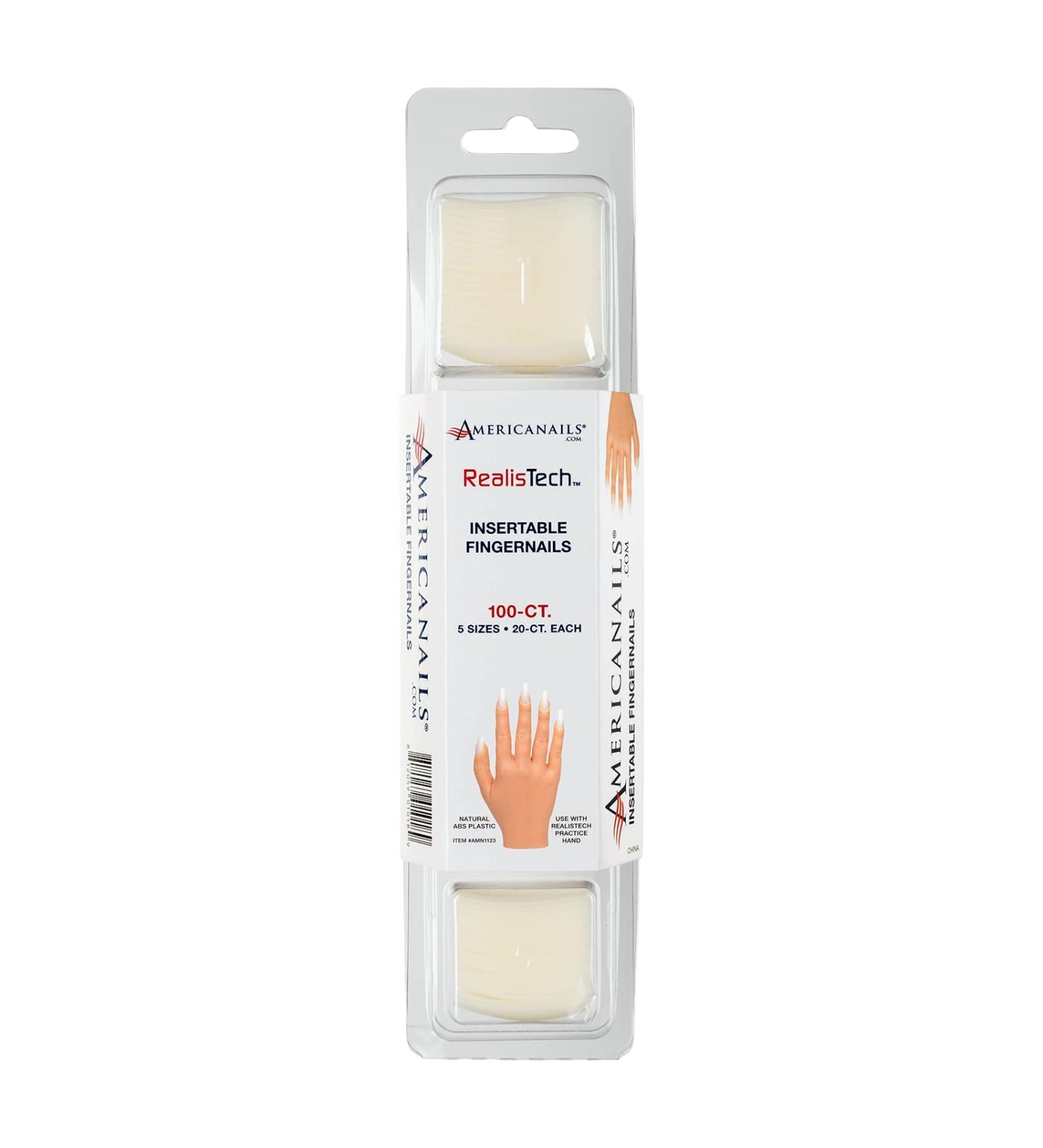 Buy Americanails RealisTech Practice Hand Insertable Fingernails - 100ct | International Shipping Available - Buy Online on GoSupps.com
