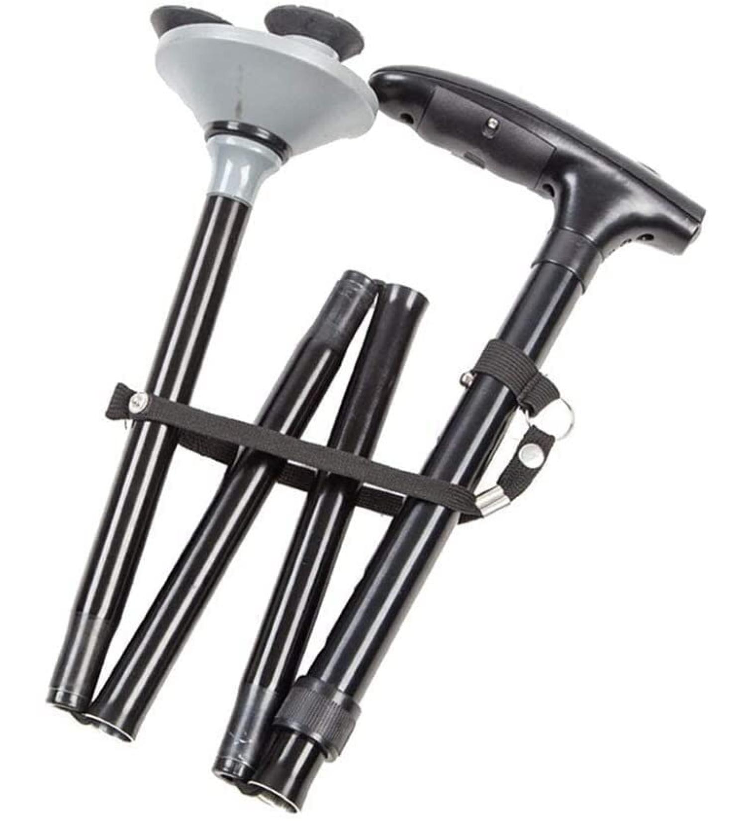 SilteD Adjustable Foldable Walking Stick Crutch Medical Senior Dog Crutches Lightweight Multifunctional Adjustable Aluminum Alloy Walker with led Light Parent's Gift - Buy Online on GoSupps.com