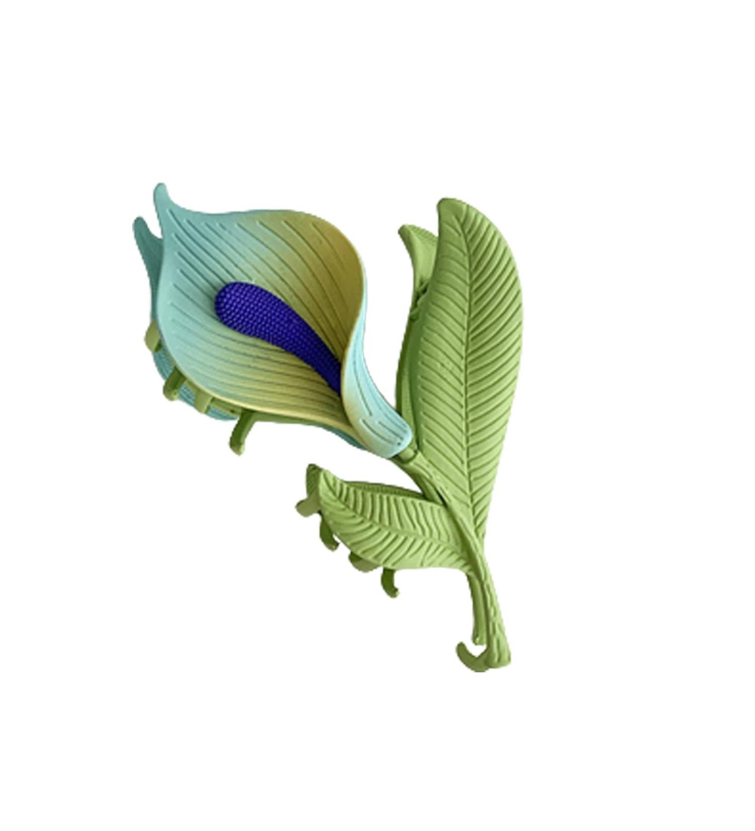 Tulip Flower Hair Claw Clip for Women and Girls - Metal Non-Slip Hair Clamp - Buy Online on GoSupps.com