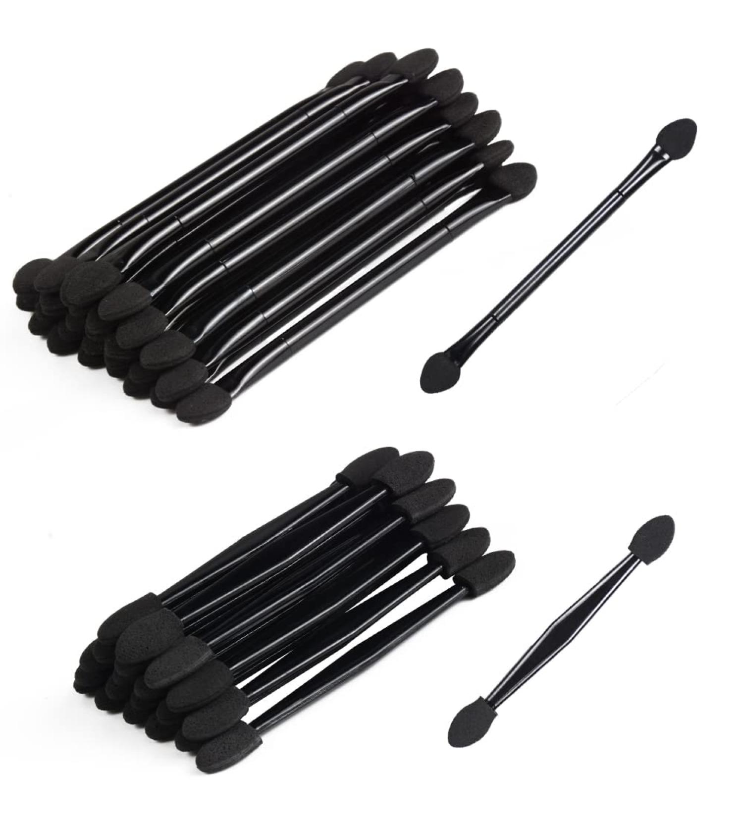 100 Pcs Disposable Eyeshadow Sponge Set | Bulk Dual Sided Applicators Brushes (2 Sizes) - Buy Online on GoSupps.com