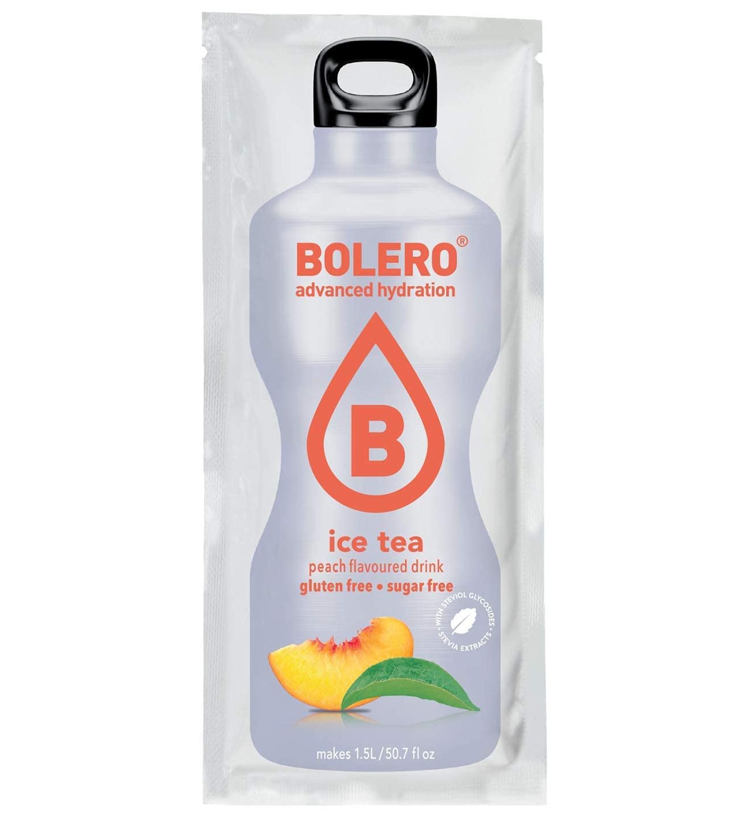 Bolero Ice Tea Peach - 12 Pieces (108g Pack) | No Deposit | Refreshing International Shipping - Buy Online on GoSupps.com