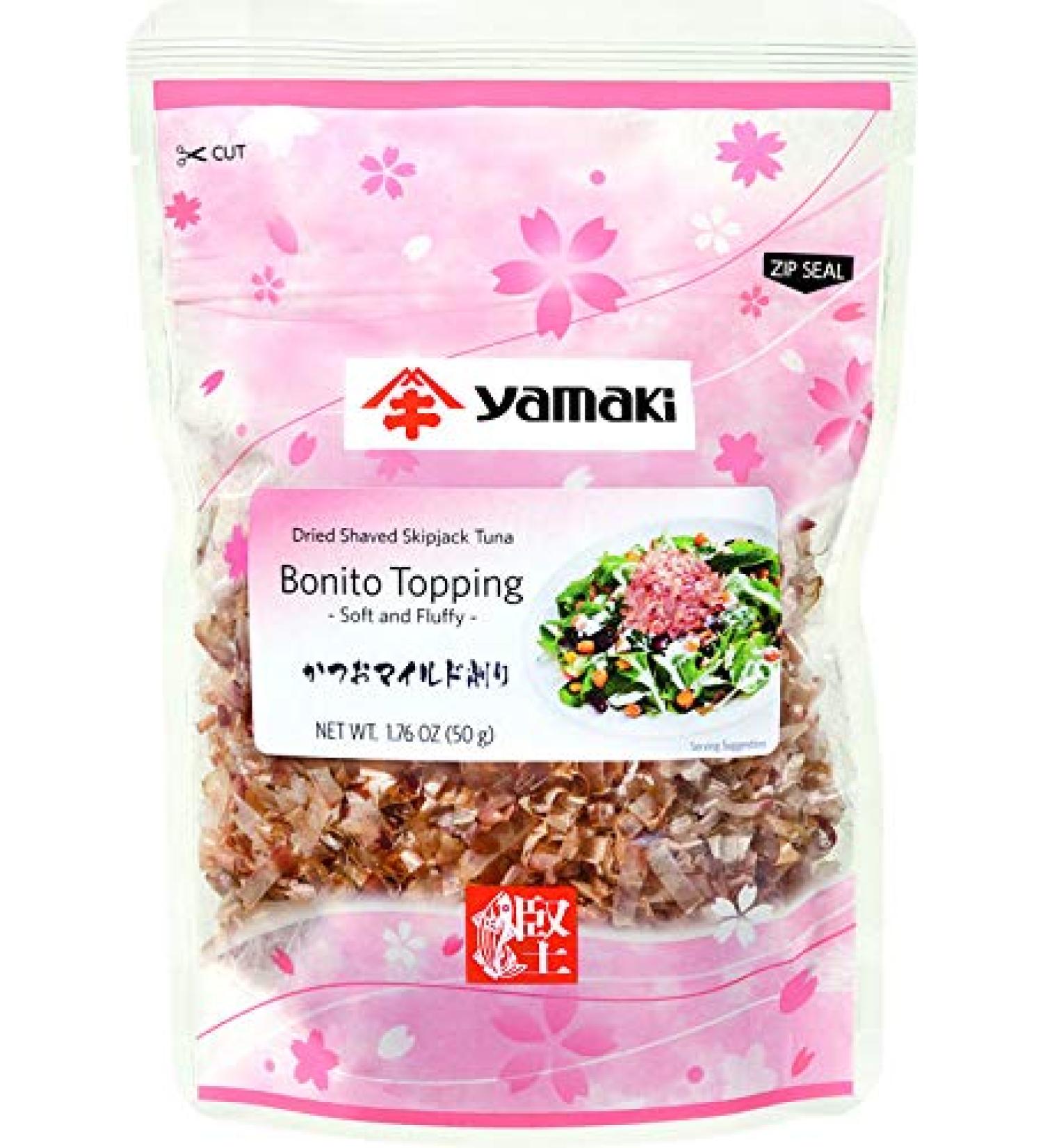 Yamaki Bonito Topping Kezuri 1.76 oz - Soft, Fluffy, Mild Flavor - Buy Online on GoSupps.com