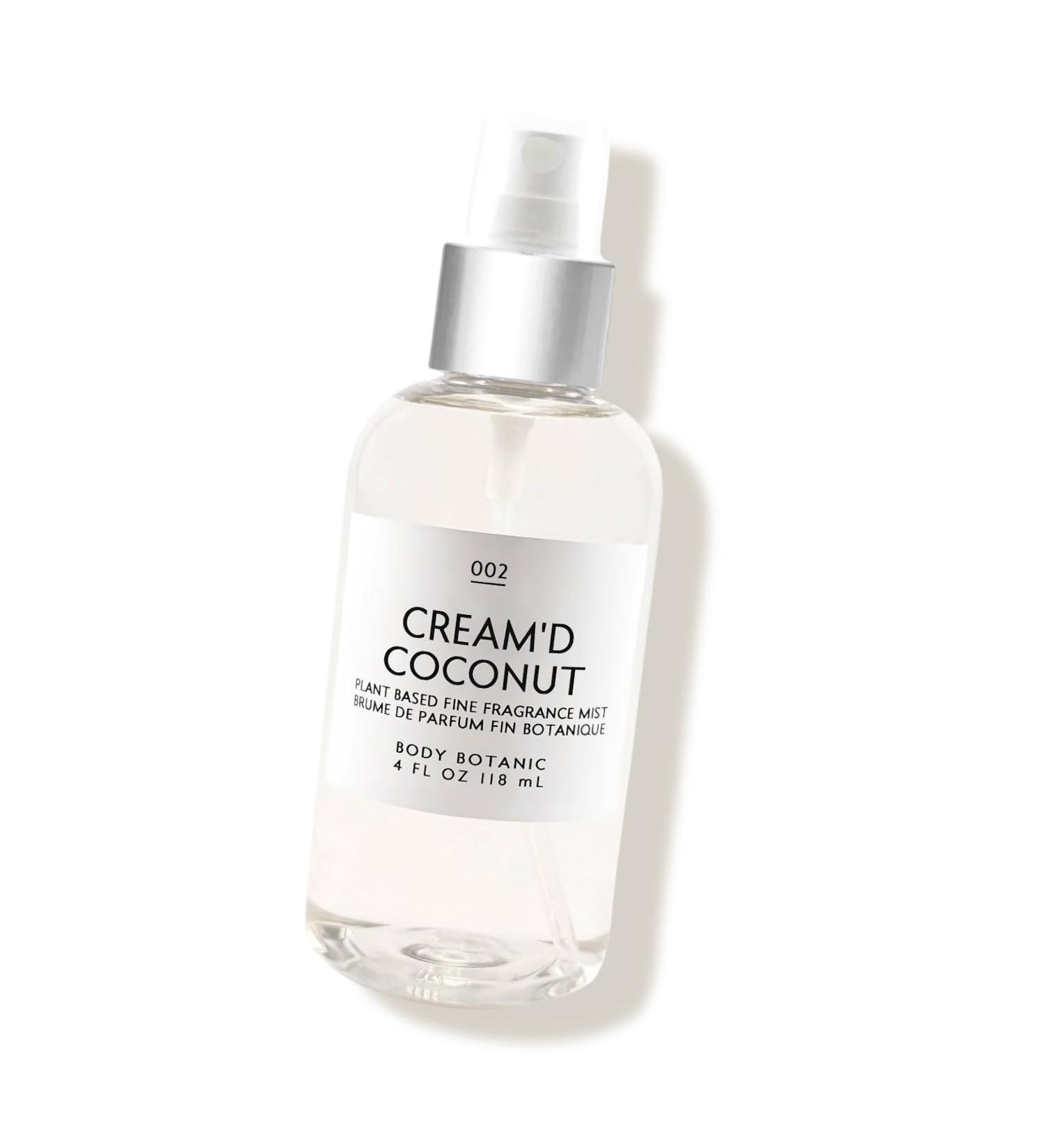 Cream'd Coconut Fine Fragrance Mist by Body Botanic 4 Fl Oz 118 mL - an Irresistible Blend of Coconut Milk Fresh Coconut Cashmere and Vanilla Noir - Buy Online on GoSupps.com