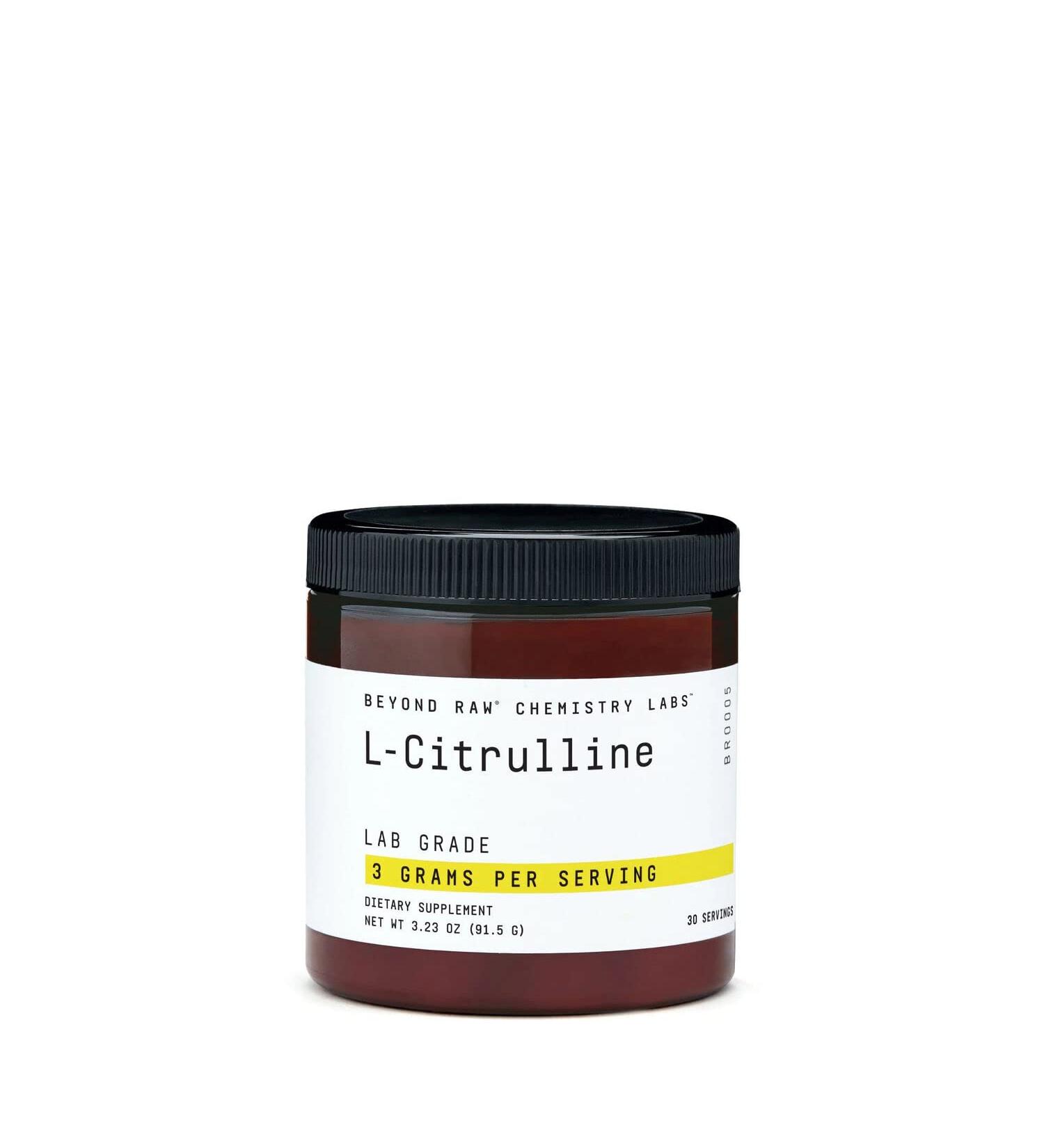 BEYOND RAW Chemistry Labs L-Citrulline Powder - 30 Servings | Peak Performance Support - Buy Online on GoSupps.com