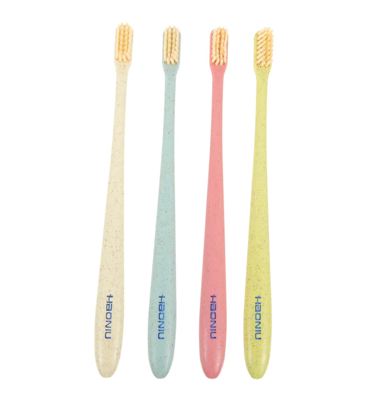 Beavorty 4-Piece Soft Toothbrush Set Gentle Teeth & Tongue Cleaning for a Healthier Smile | International Shipping - Buy Online on GoSupps.com