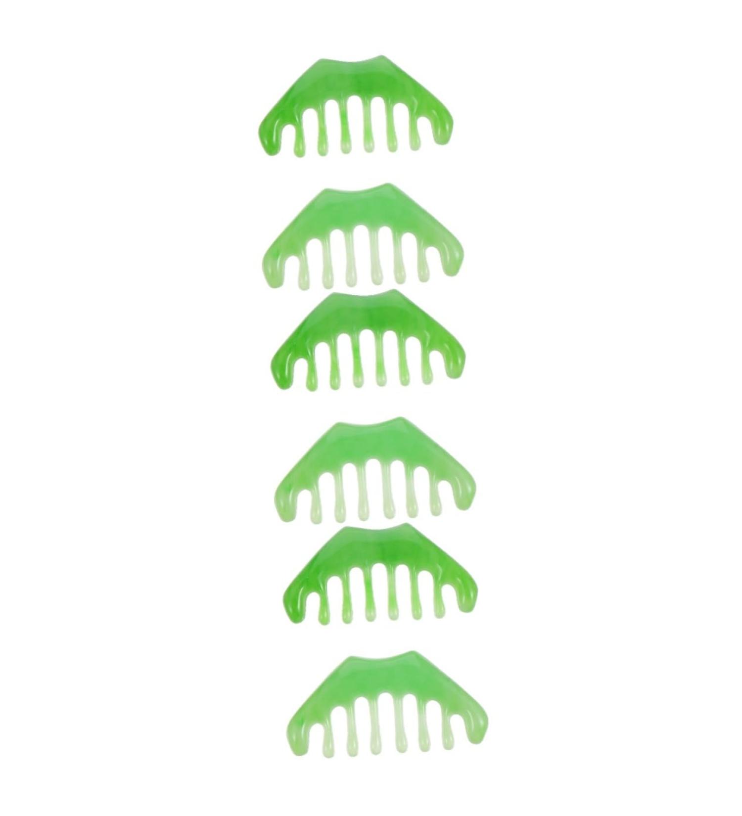 Beaupretty 6-Piece Jade Massage Comb Set | Multifunctional 8-Teeth Face & Head Massage Tools | International Shipping - Buy Online on GoSupps.com