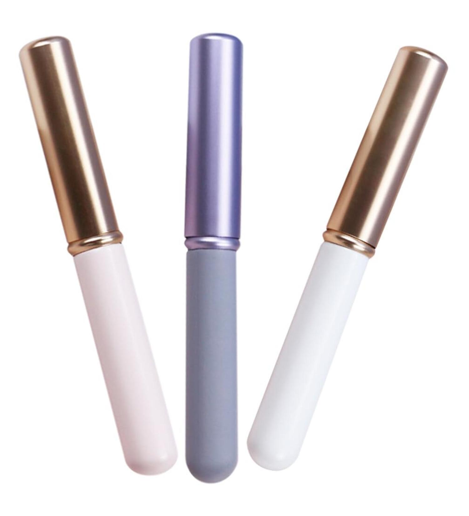 3-Piece Lip Wiping Brush Lip Mixing Brush with Cap Professional Lipstick Brush Reusable Spot Concealer Brush for Women Girls (Purple Pink and - Buy Online on GoSupps.com