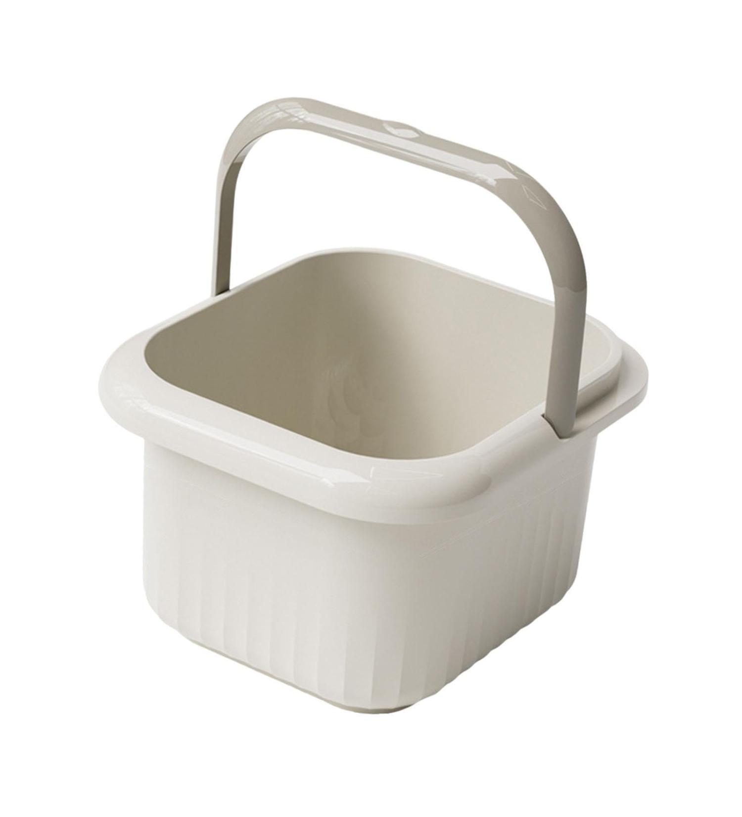 Bassin de bain de pieds portable offrant une exp rience massage pratique et relaxante pour les pieds fatigu s. Bassin pour le bain Seau pour Blanc 21.5 x 25 x 23.5 cm Blanc 1 unit (Lot de 1) - Buy Online on GoSupps.com
