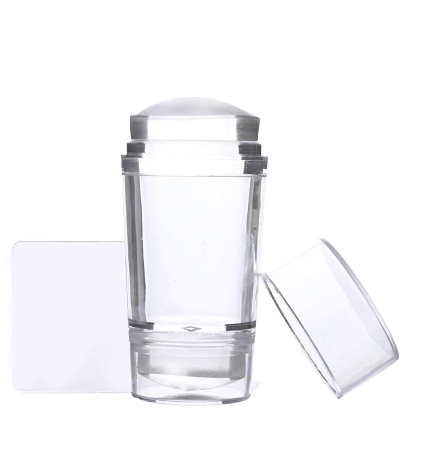 Buy Ailan Double Head Jelly Silicone Nail Stamp Seal - Green Transparent Nail Art Tool for Perfect Manicure - Buy Online on GoSupps.com